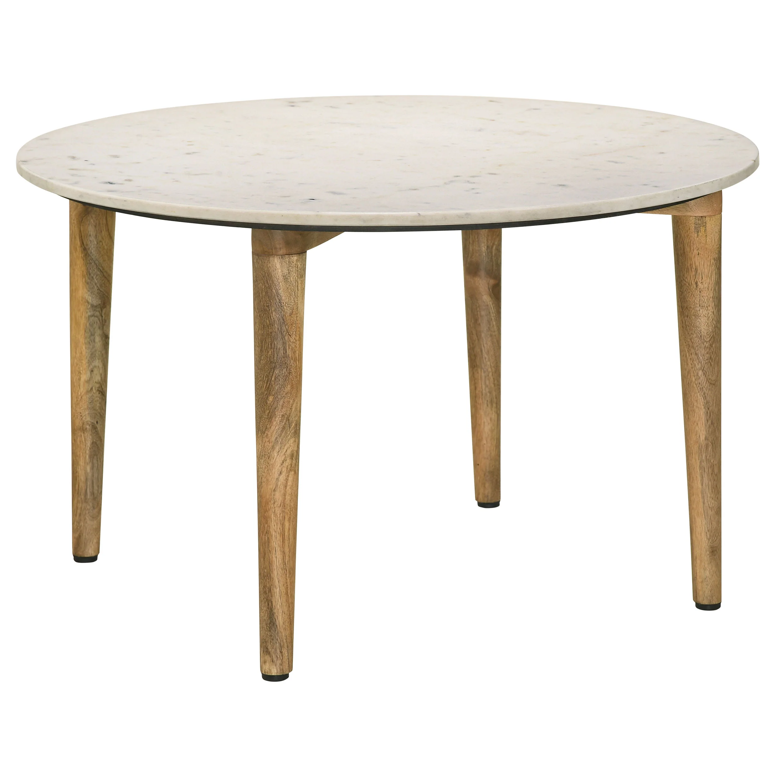Aldis 2-Piece Coffee and End Table Set, White Marble - Image 6