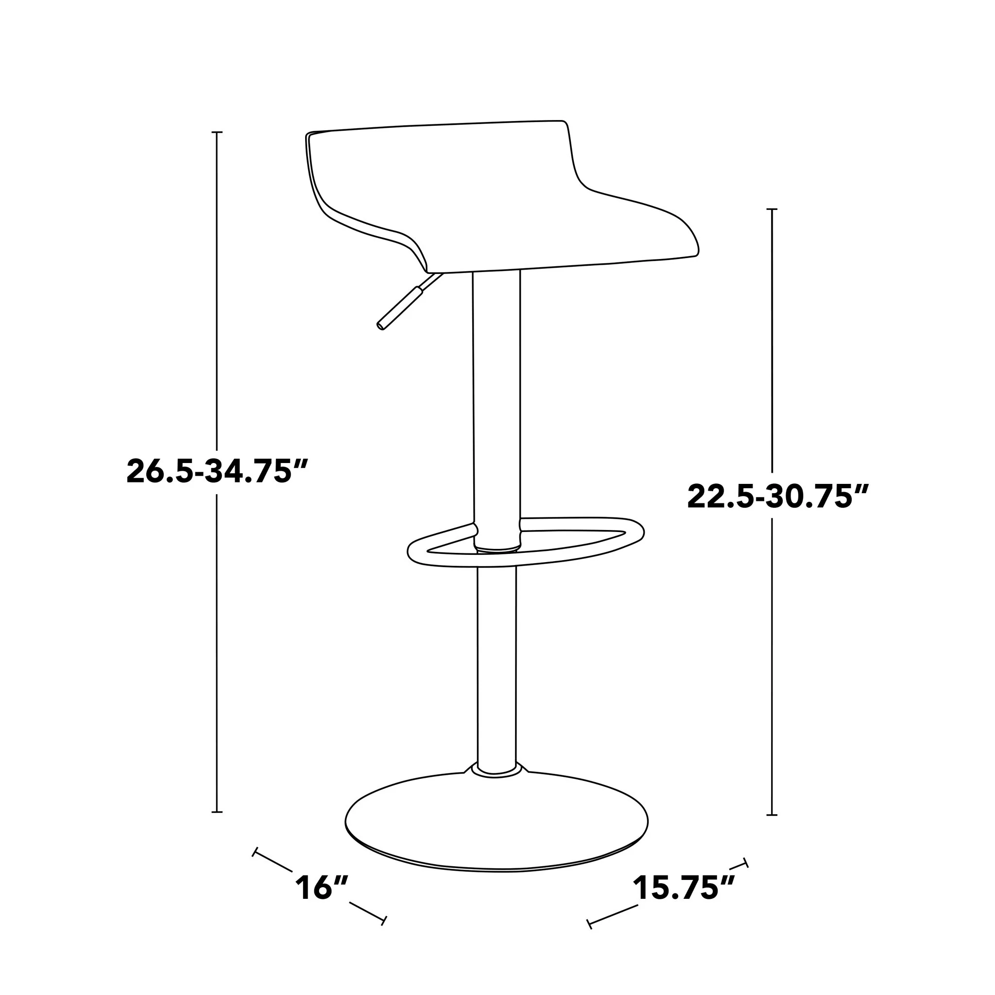 Ale - Contemporary Adjustable Barstool (Set of 2) - Image 32