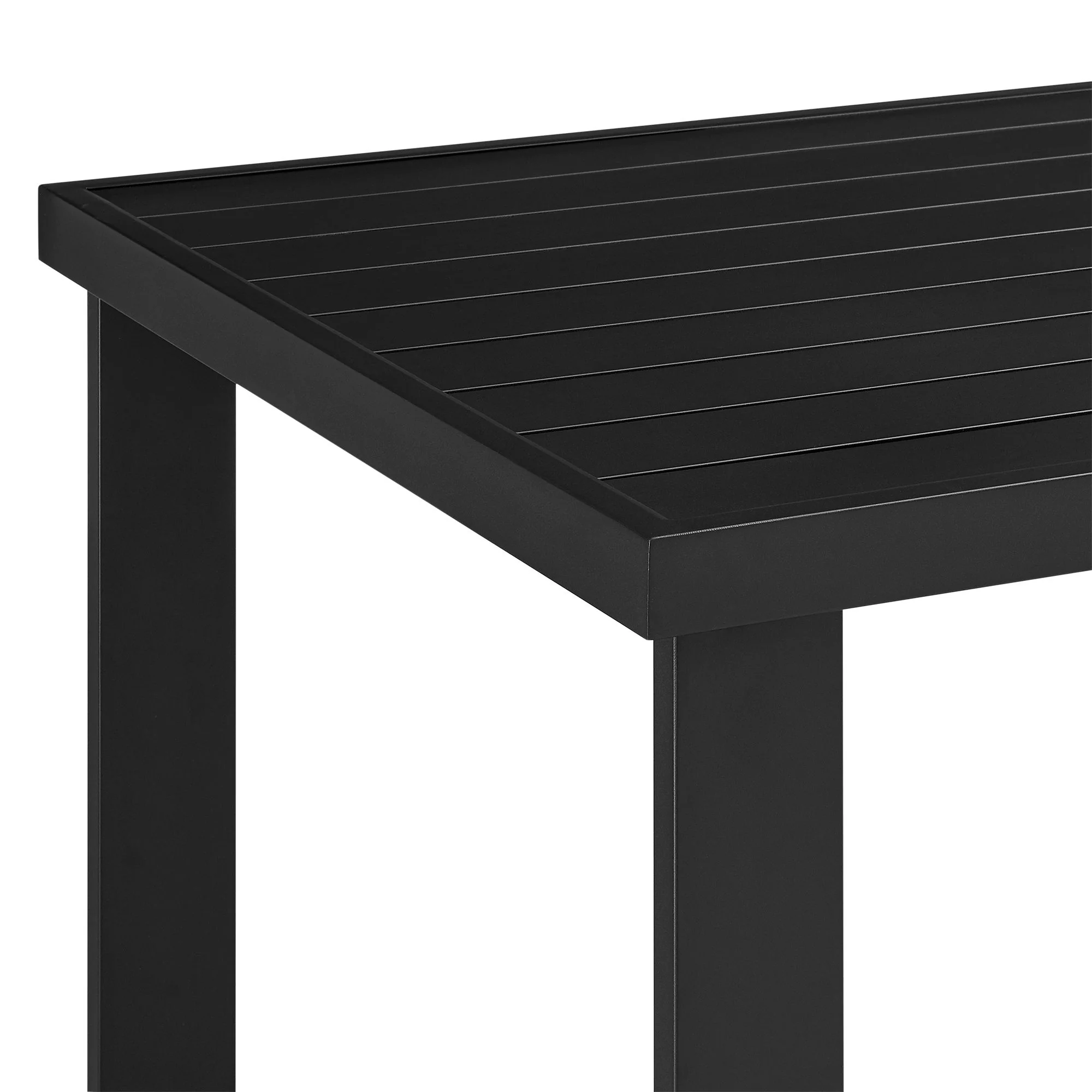 Alegria - Outdoor Patio 5-Piece Bar Table Set In Aluminum With Gray Rope And Cushions - Image 2