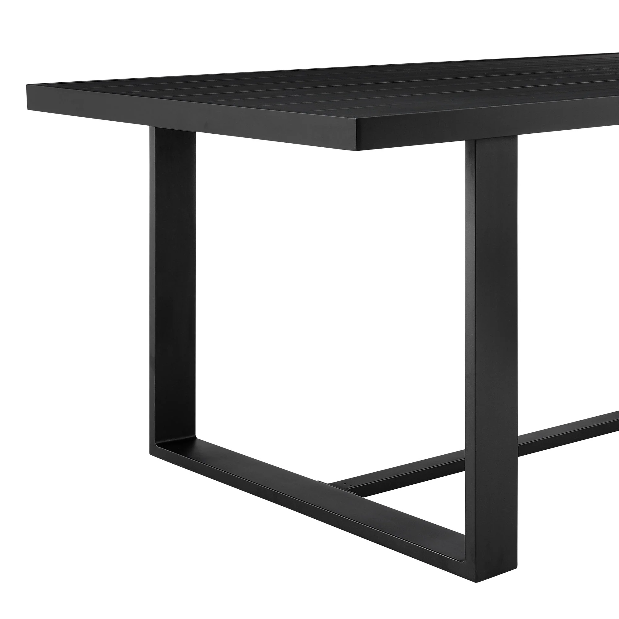 Alegria - Outdoor Patio 5-Piece Dining Table Set In Aluminum With Gray Rope And Cushions - Image 9