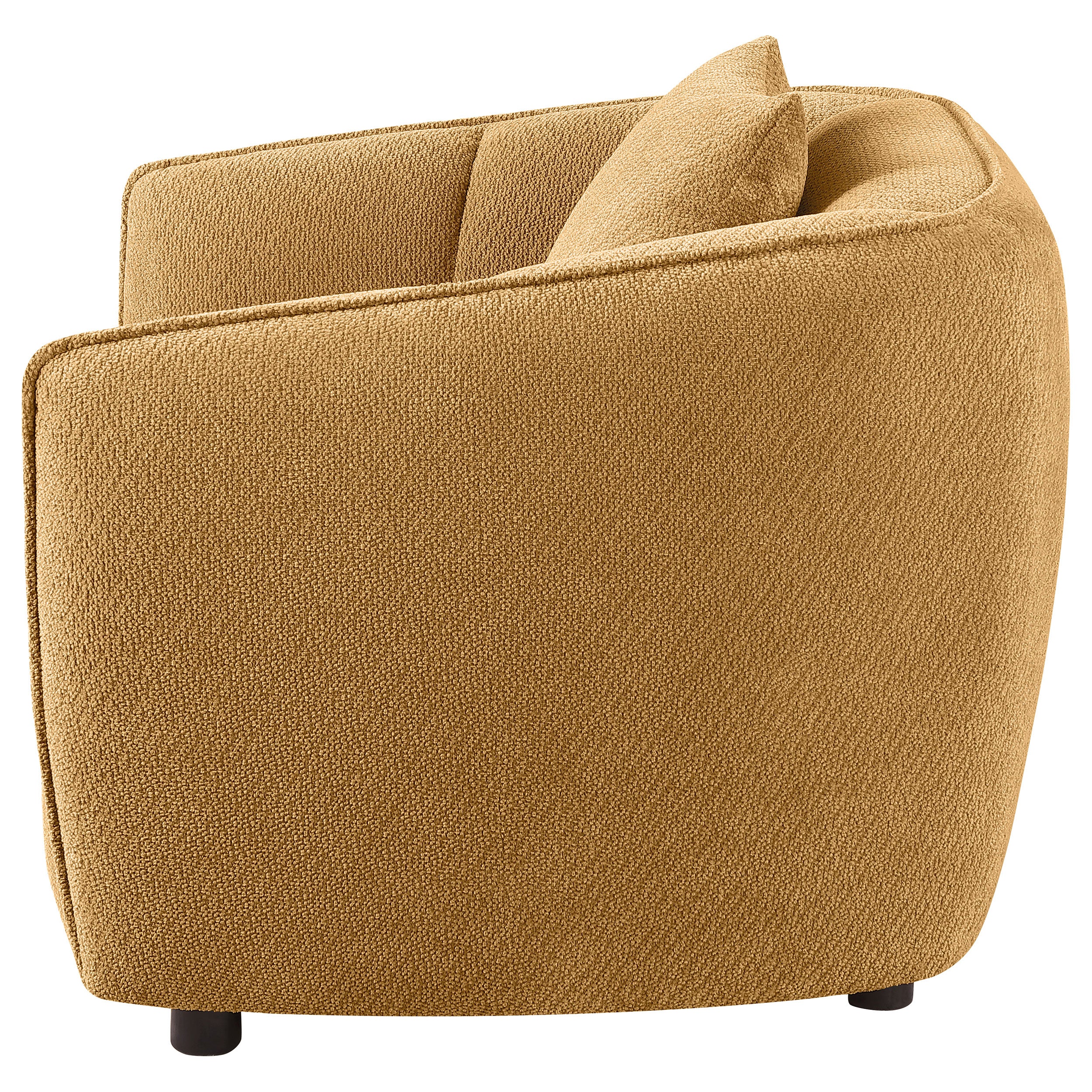 Aleisha Chenille Upholstered Accent Chair Mustard Yellow - Image 4