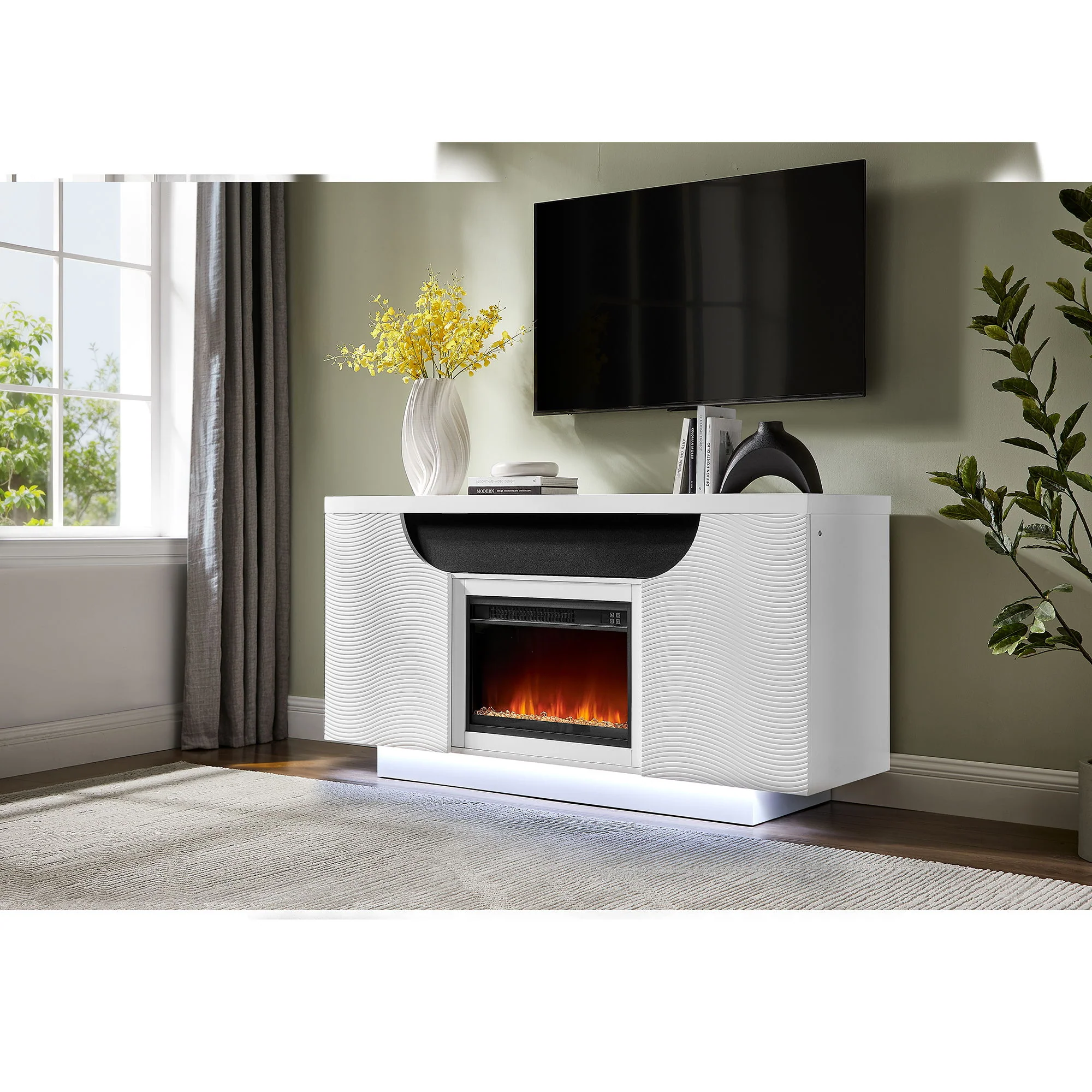 Alessia - Electric Fireplace With Multi Color LED And Flame Settings - Image 13
