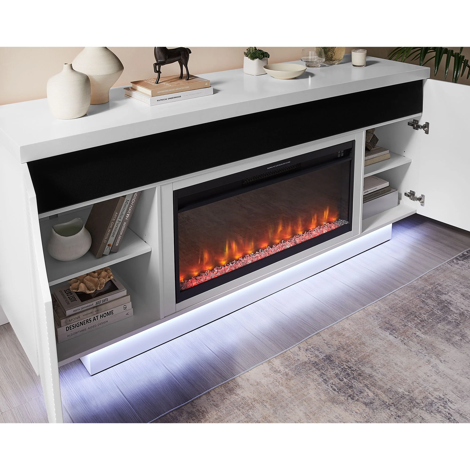 Alessia - Electric Fireplace With Multi Color LED And Flame Settings - Image 16
