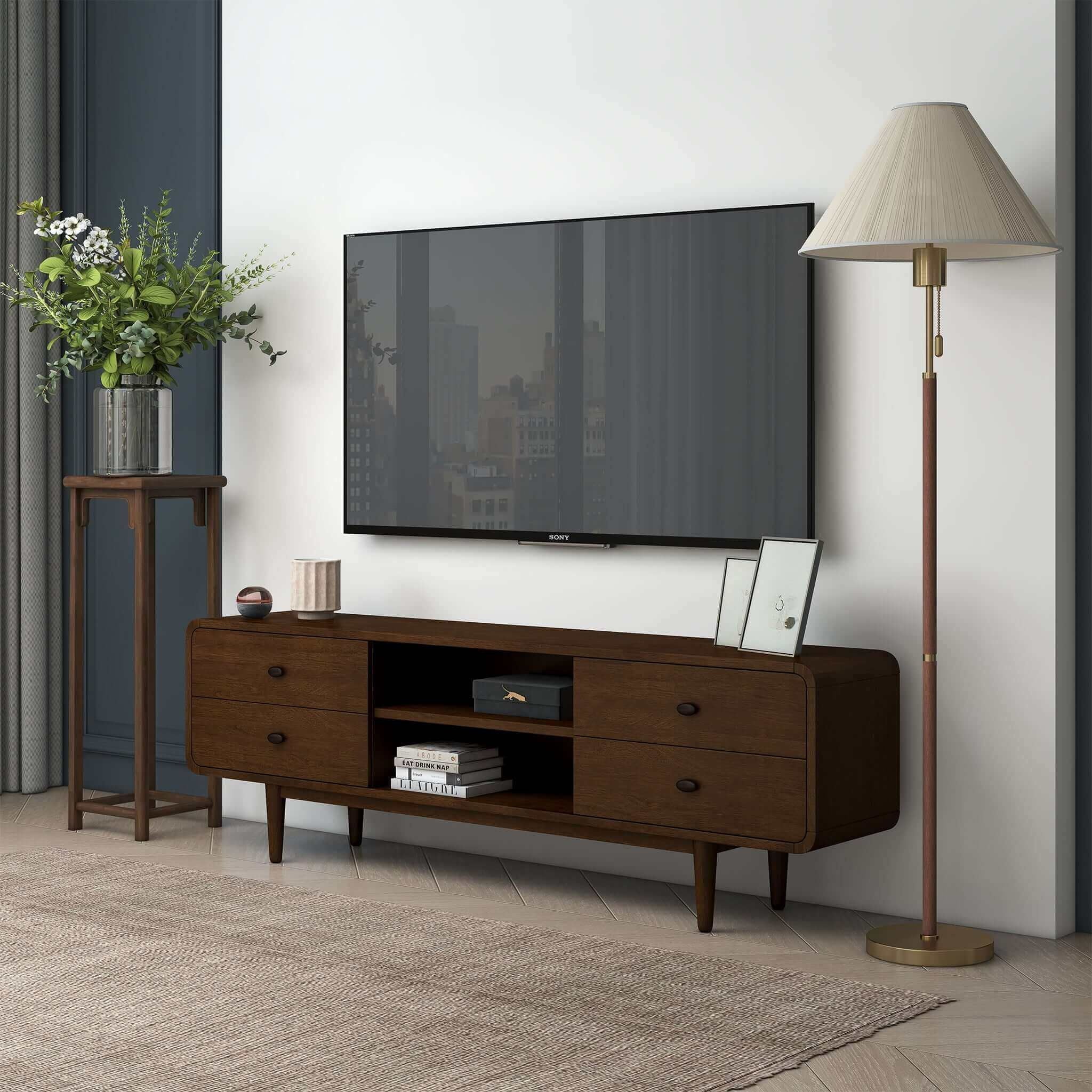Alexa - TV Stand - Dark Brown / Wood - Image 9