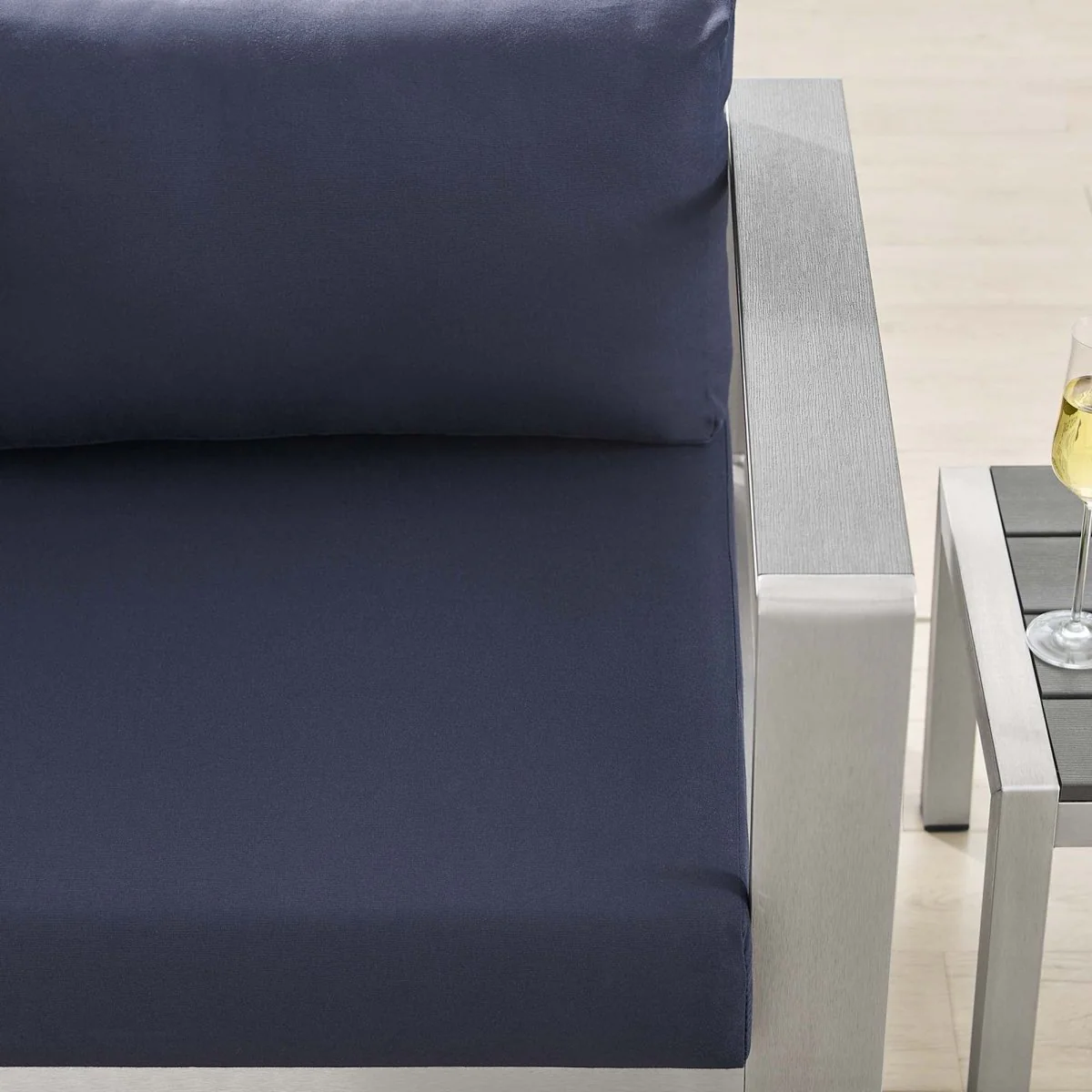 All-Weather Aluminum Outdoor Loveseat for Patio and Garden - Durable Two-Seater Seating - Image 3