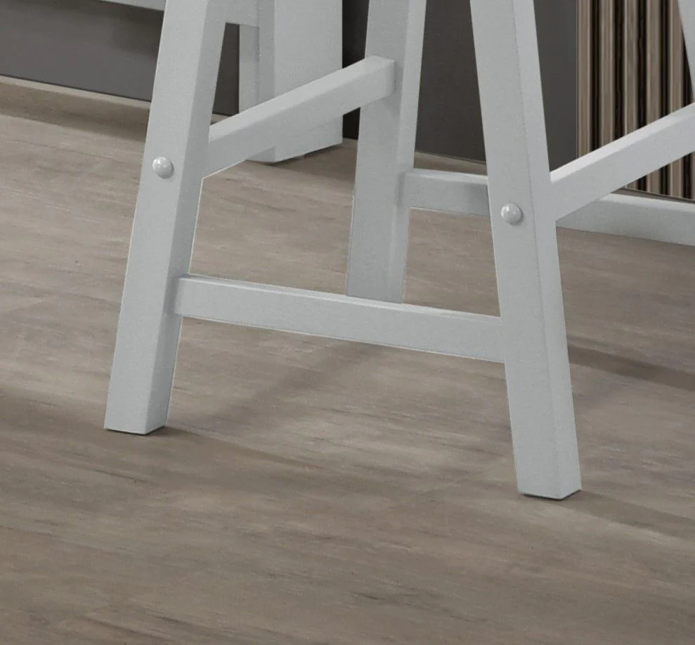 Alonzo - Small Space Counter Height Dining Table With Cabinet, Drawer, And 2 Ergonomic Counter Stools (Set of 3) - Image 6