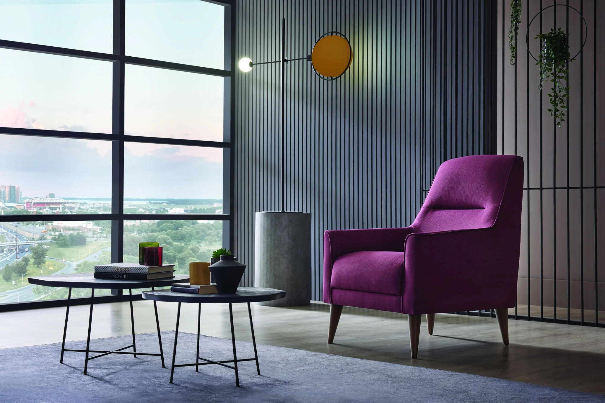 Alto - Armchair - Dark Pink - Image 2
