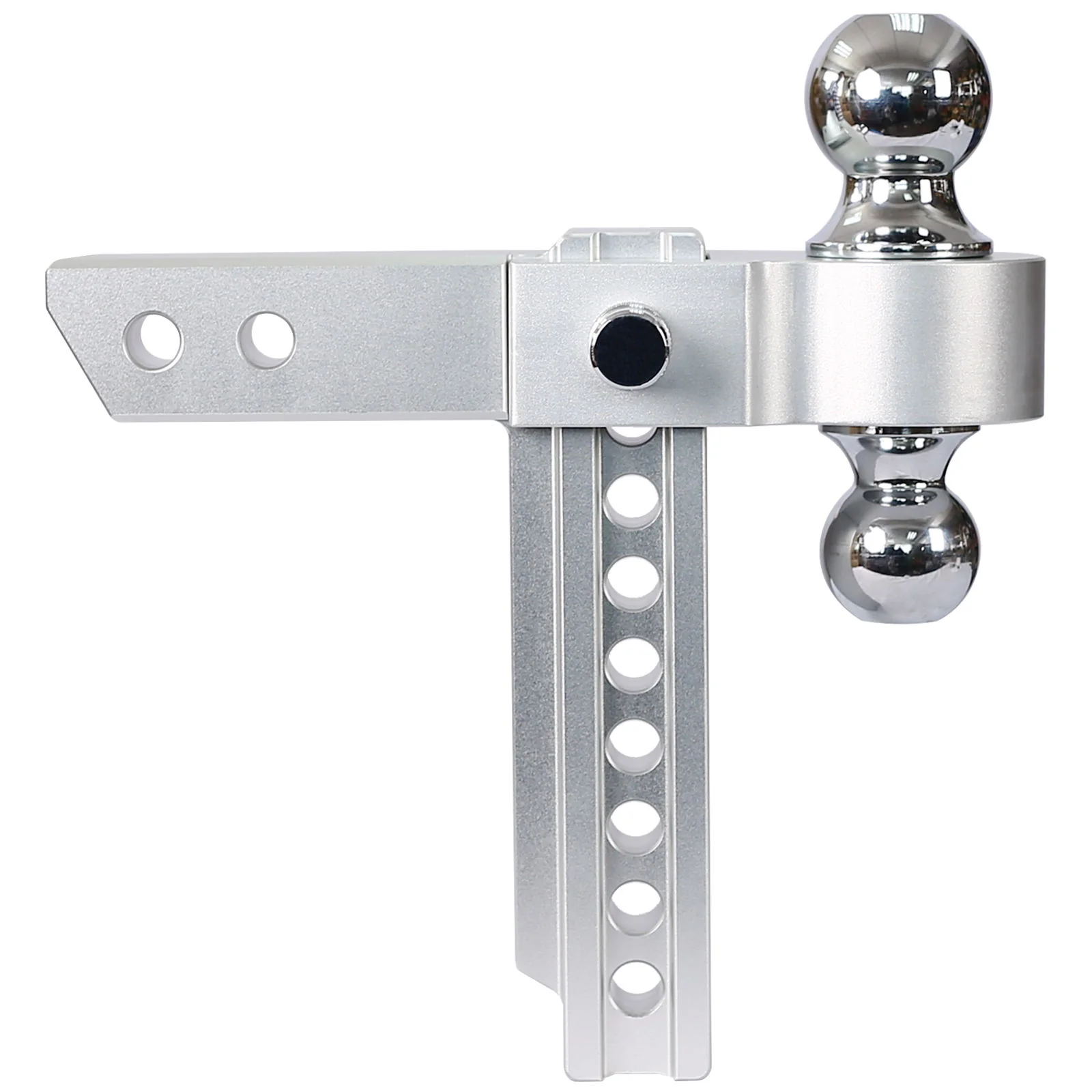Alu - Adjustable Trailer Drop Hitch 2" Receiver 8" Adjustable - Silver - Image 9