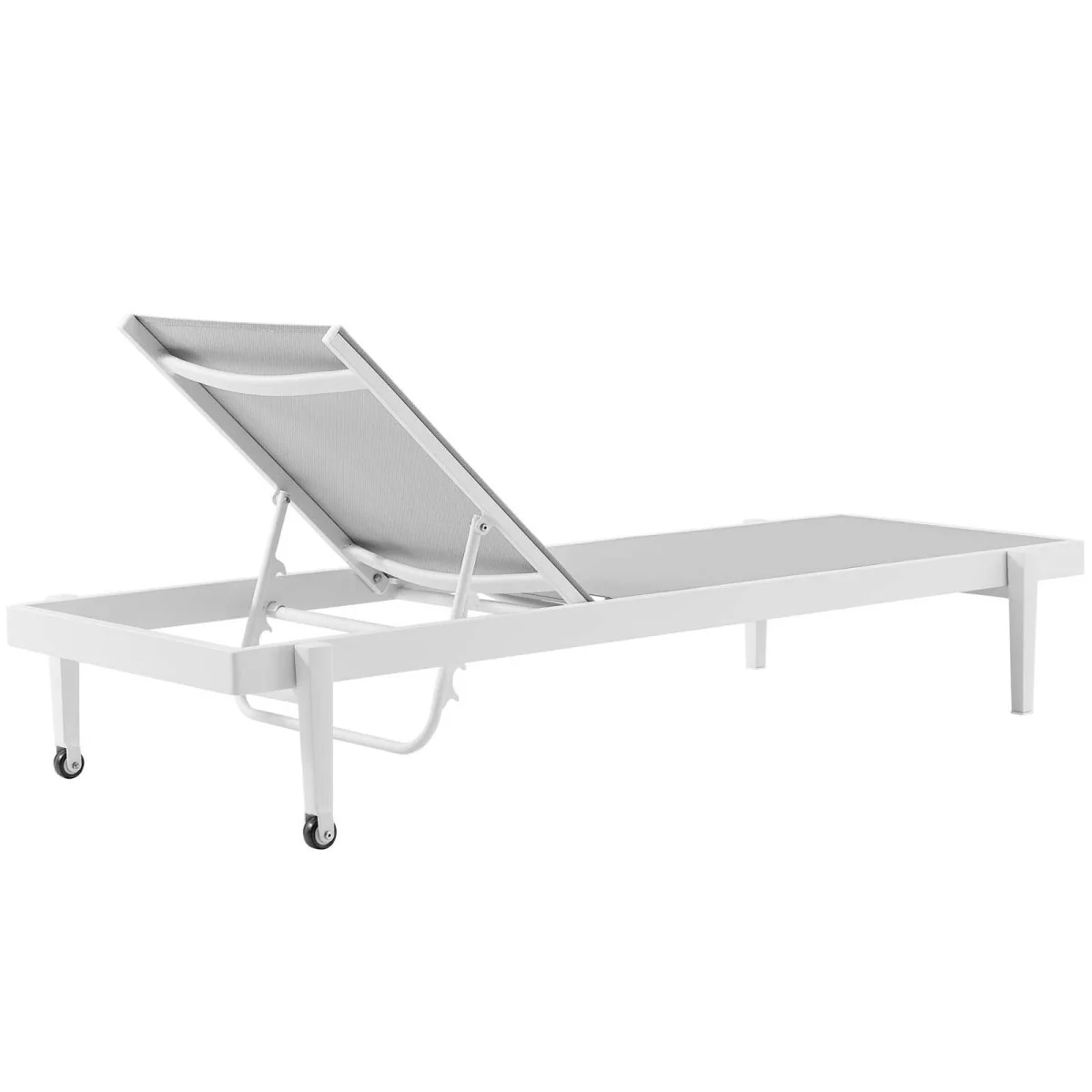 Aluminum Mesh Outdoor Chaise Lounge Chair Set Weather-Resistant Reclining Patio Seating - Image 11