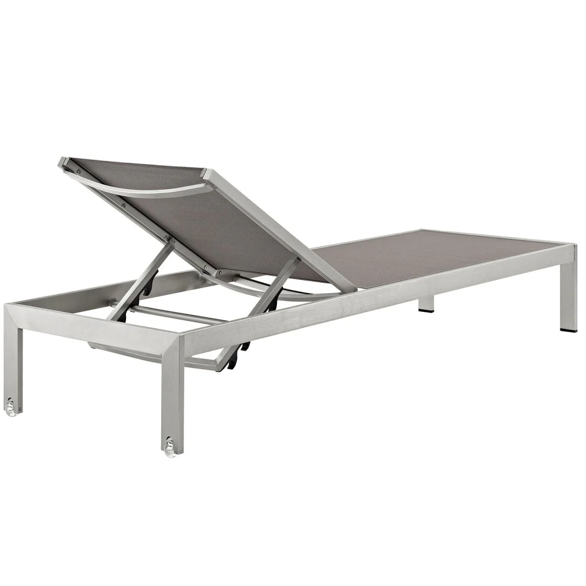 Aluminum Outdoor Chaise Lounge Patio Poolside Reclining Lounger Seating Furniture - Image 57