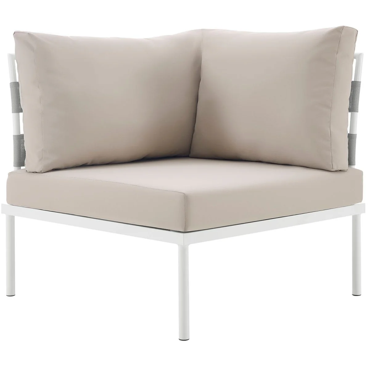 Aluminum Outdoor Corner Sofa Sectional with Cushions for Patio, Deck or Garden Seating - Image 12