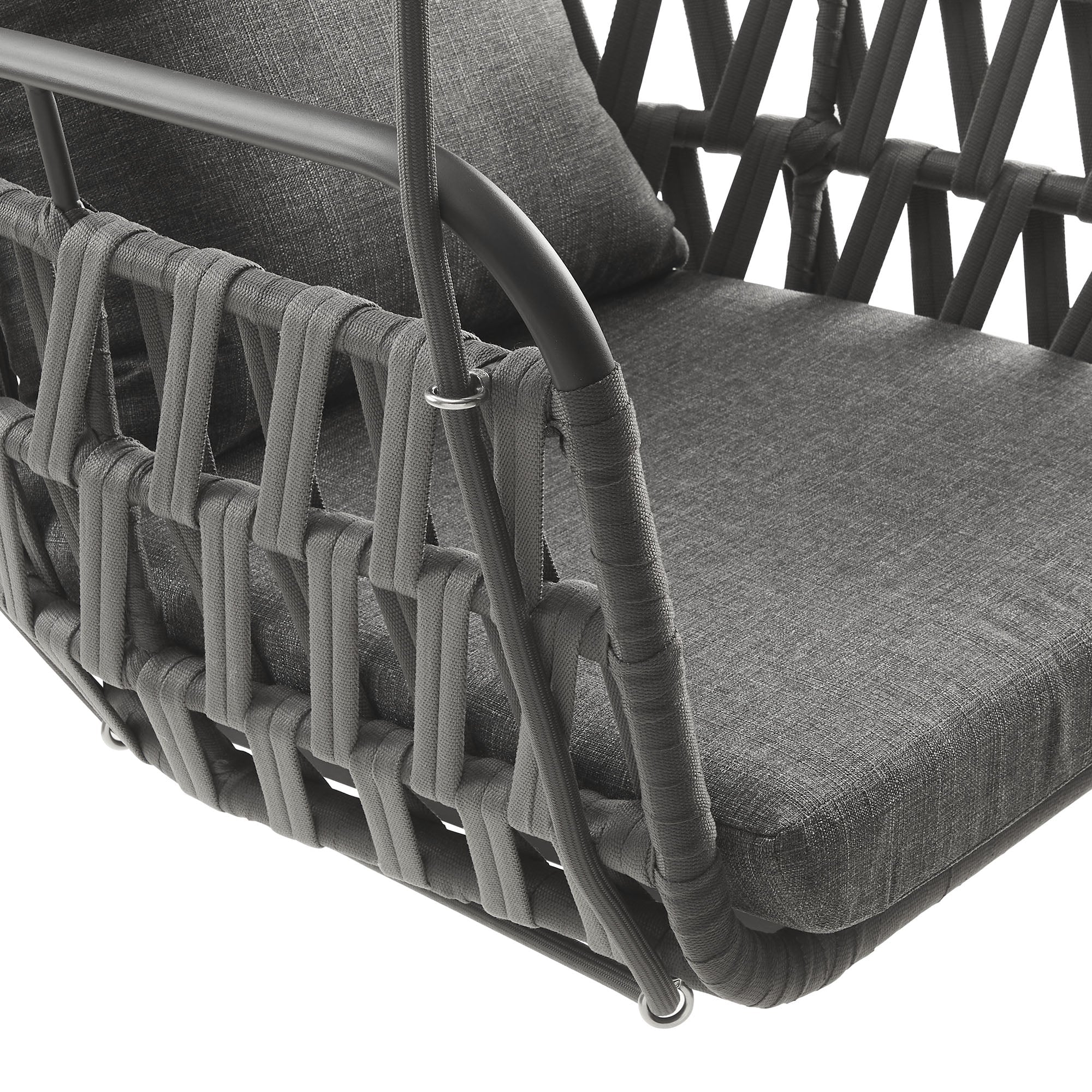 Aluminum Outdoor Hanging Swing Chair for Patio, Porch, Garden - Durable Weather-Resistant - Image 8