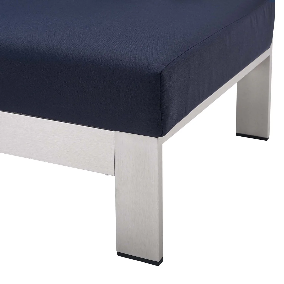 Aluminum Outdoor Left-Arm Loveseat – Sunbrella® Fabric, Outdoor Seating - Image 7