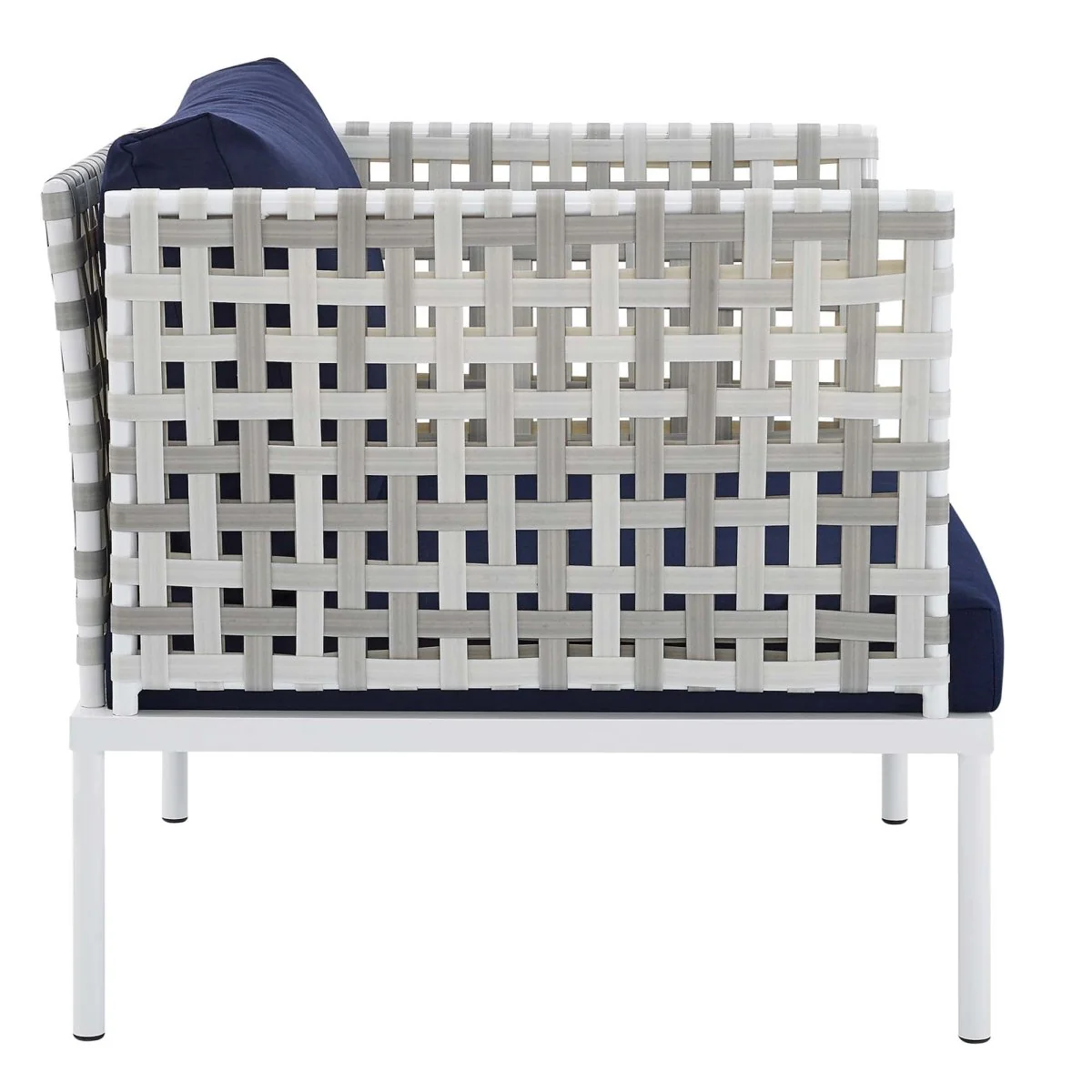 Aluminum Outdoor Patio Armchair with Cushions - Weather-Resistant, Durable Seating - Image 4