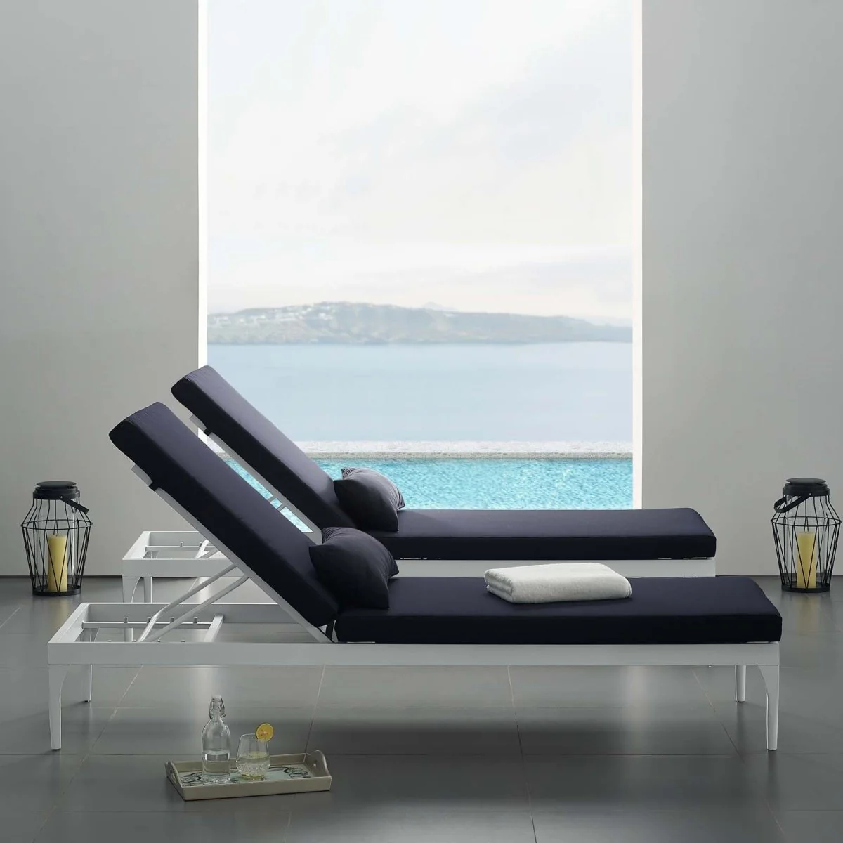 Aluminum Outdoor Patio Chaise Lounge Chair - Durable Weather-Resistant Poolside Recliner - Image 21