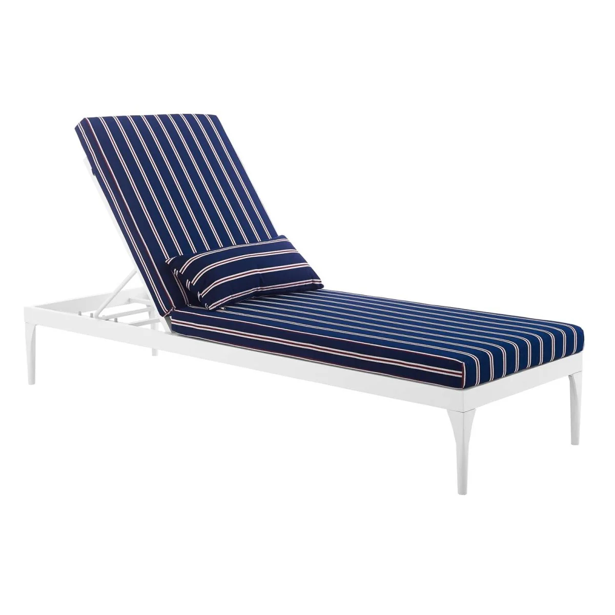 Aluminum Outdoor Patio Chaise Lounge Chair - Durable Weather-Resistant Poolside Recliner - Image 8