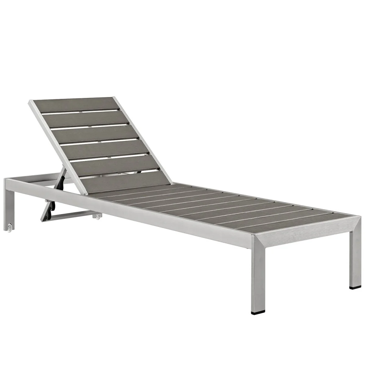 Aluminum Outdoor Patio Chaise Lounge - Weather-Resistant Poolside Reclining Chair - Image 11