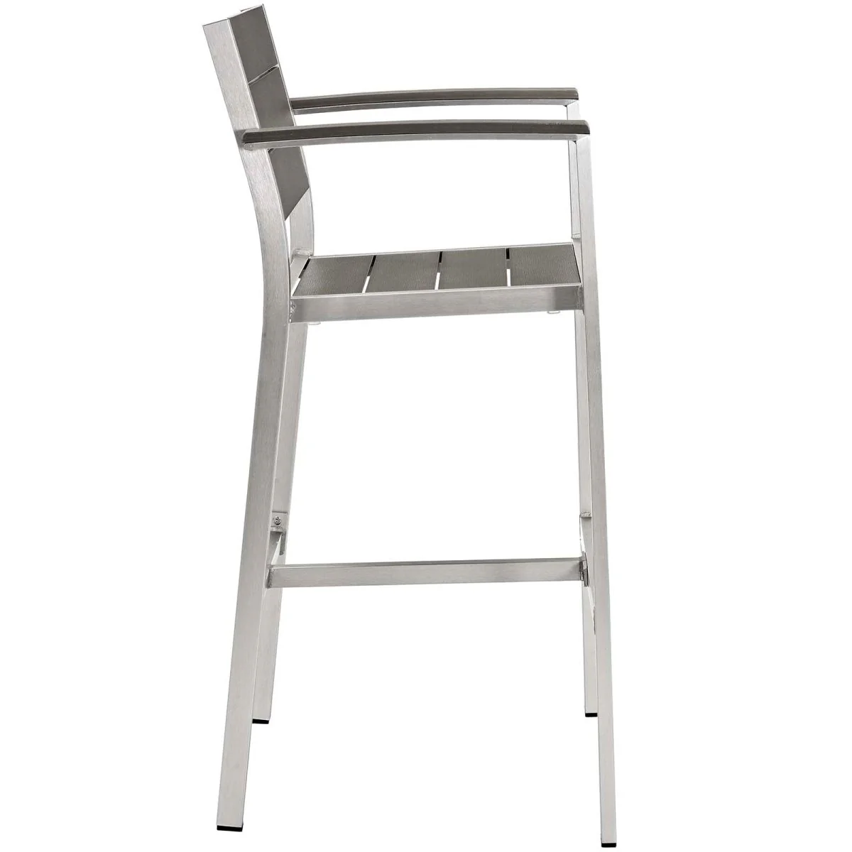 Aluminum Outdoor Pub and Patio Bar Table with Barstools Dining Set for Backyard - Image 11