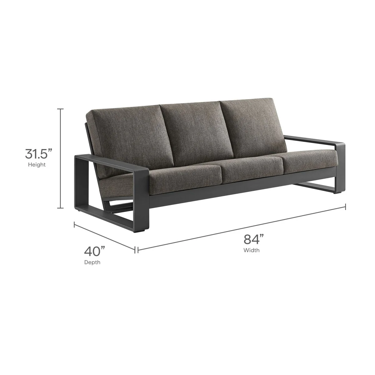 Aluminum Outdoor Sofa — Modular Weather-Resistant Patio Seating for Gardens and Decks - Image 12