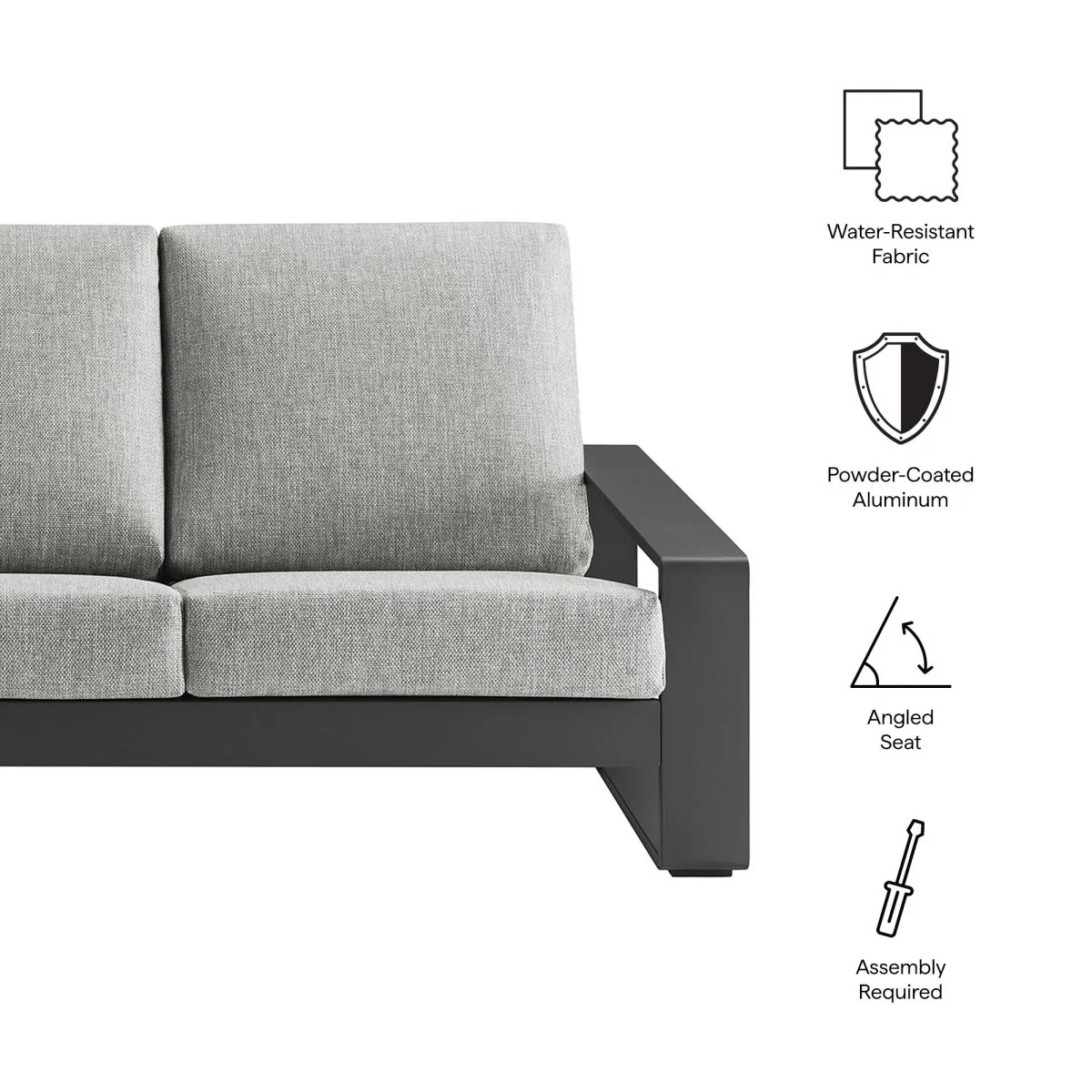 Aluminum Outdoor Sofa — Modular Weather-Resistant Patio Seating for Gardens and Decks - Image 20