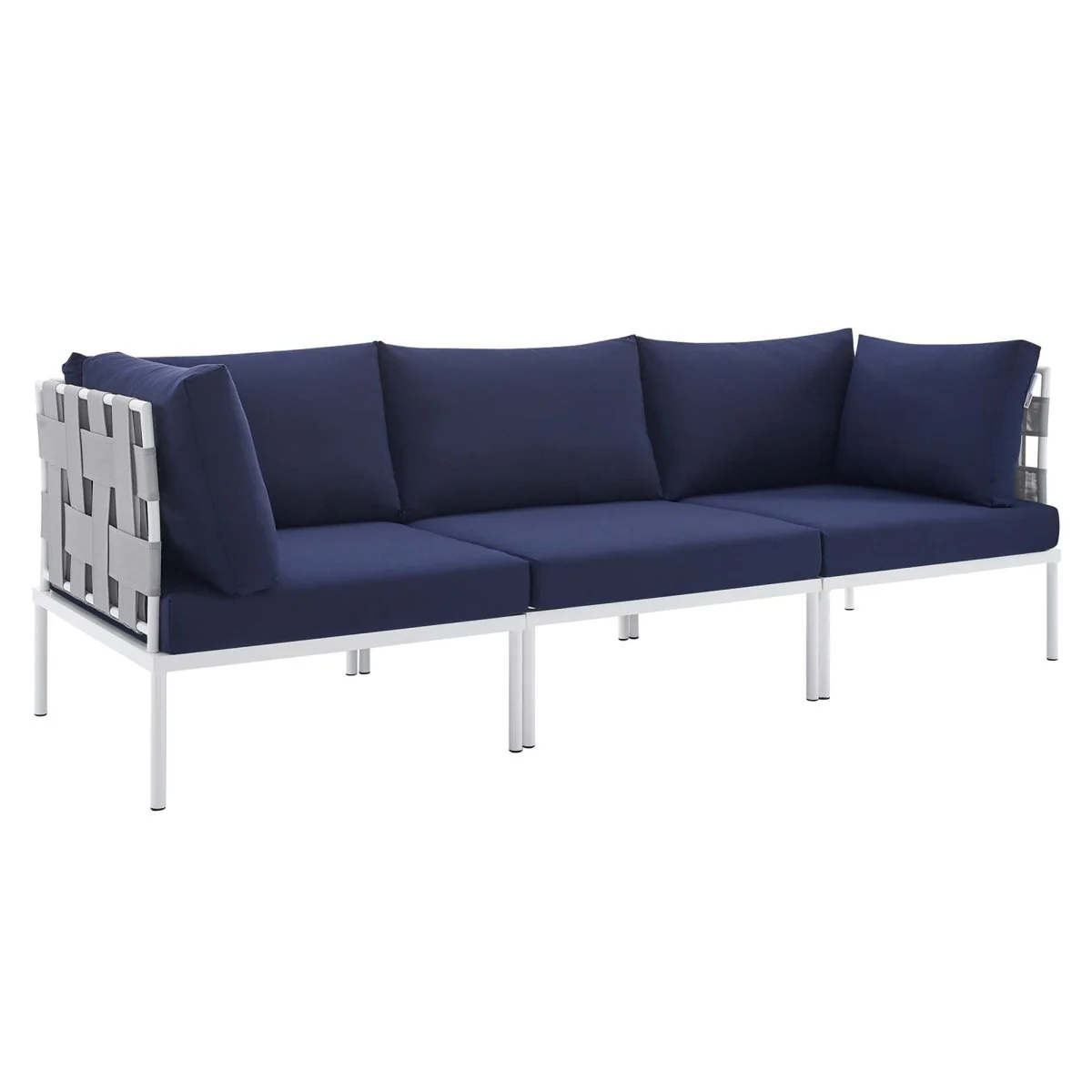 Aluminum Outdoor Sofa with Sunbrella Cushions for Patio and Outdoor Living Spaces - Image 9