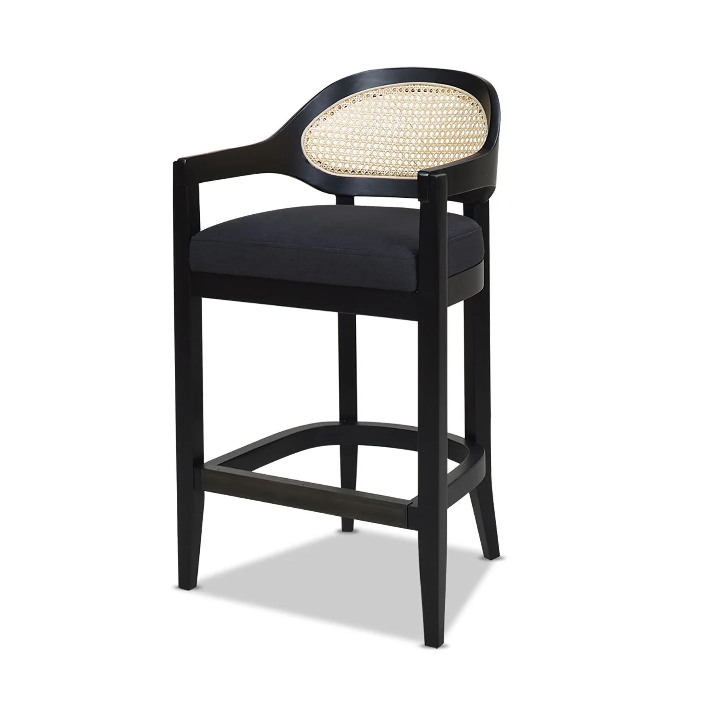 Americana - Mid-Century Modern Cane Back Counter Stool - Image 10