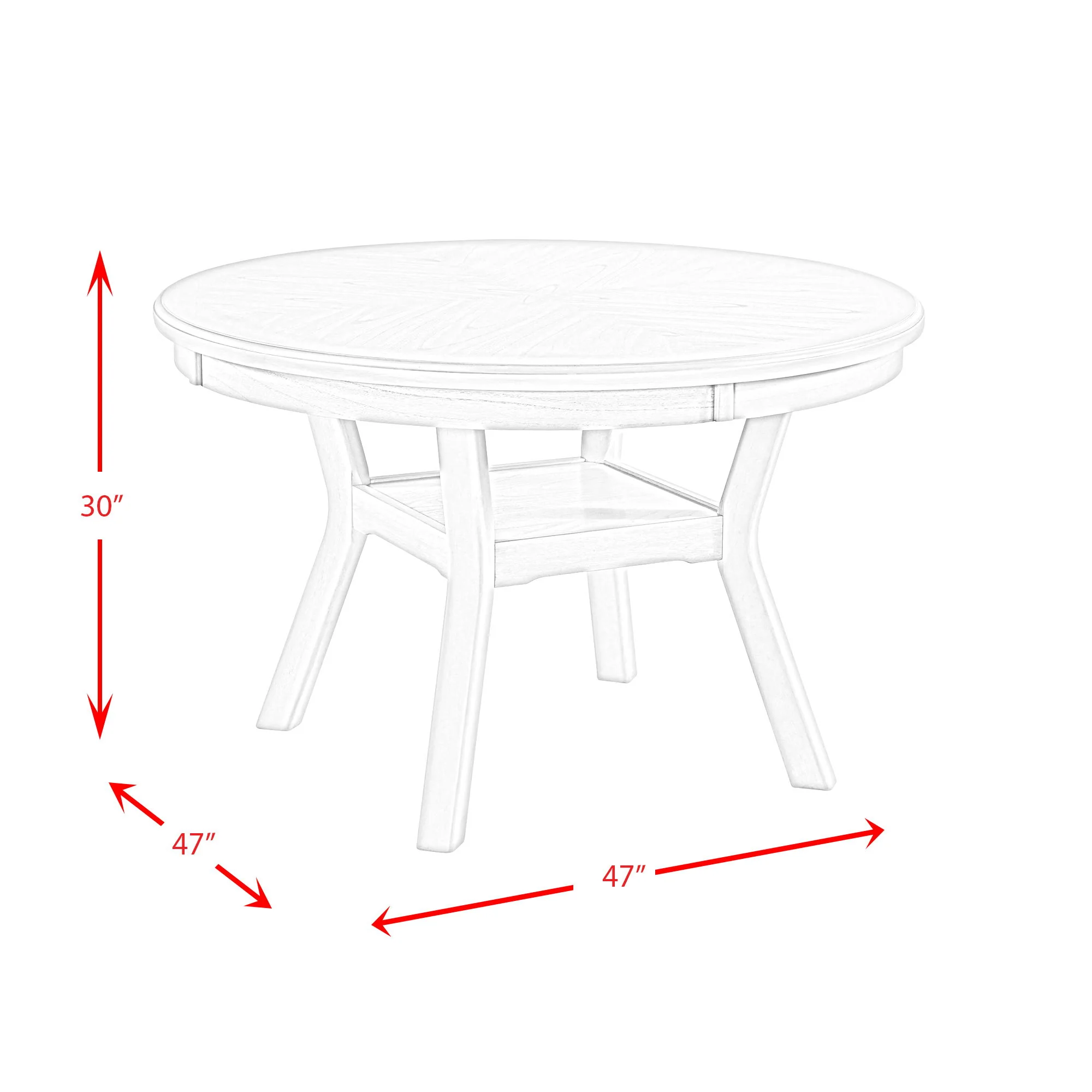 Amherst - Dining Table With Wood Leg - Gray Finish - Image 6