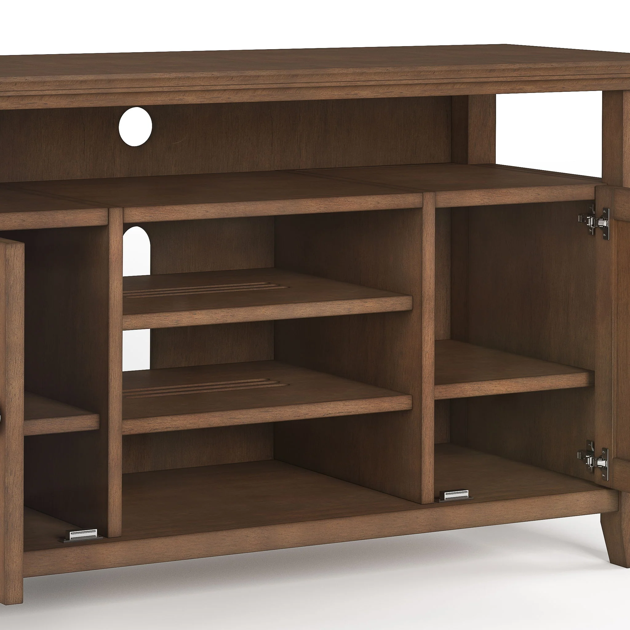 Amherst - TV Media Stand - Rustic Natural Aged Brown - Image 7