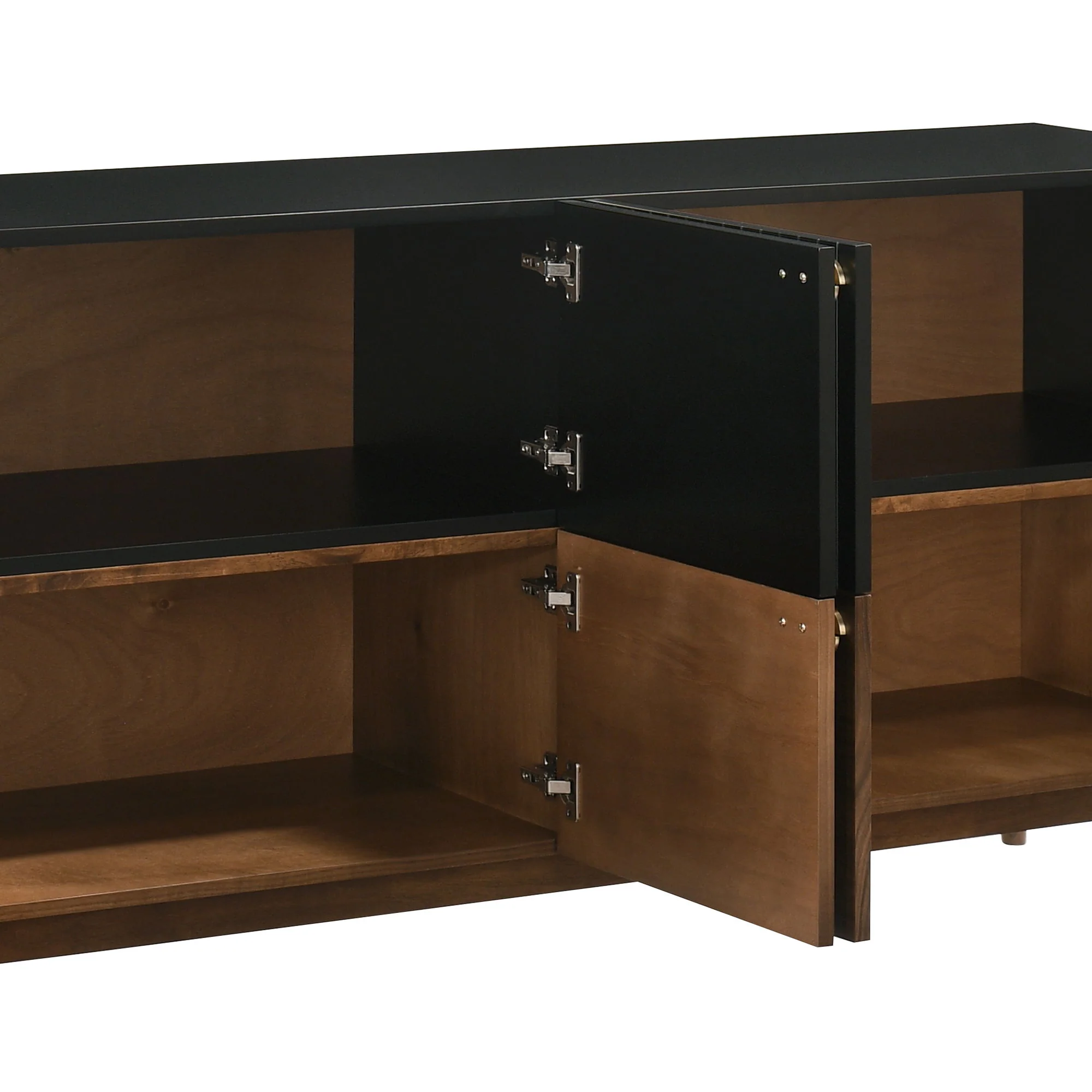Amigo - Veneer Buffet - Black / Walnut - Image 2