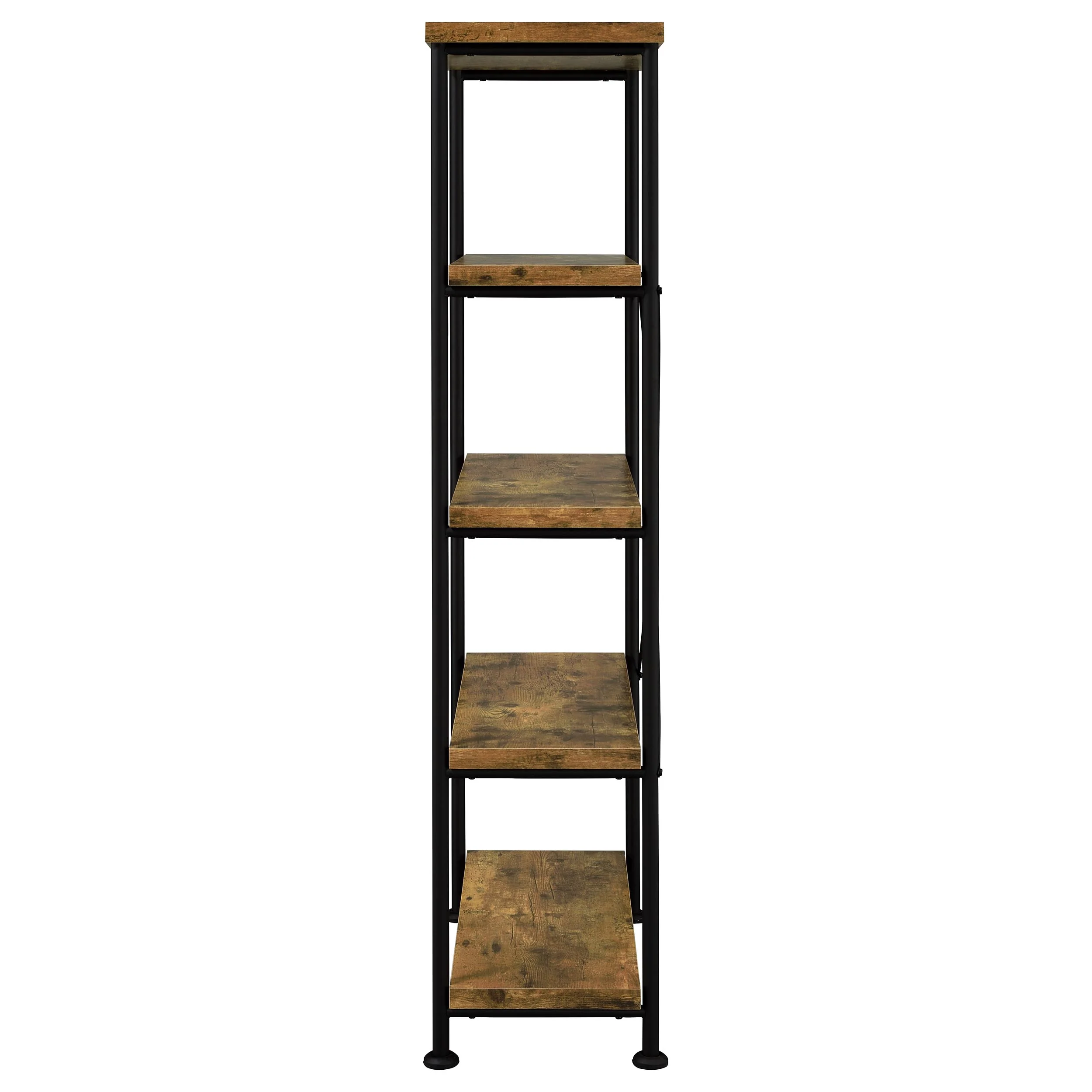 Analiese 63-Inch 4-Shelf Bookshelf in Rustic Nutmeg - Image 2