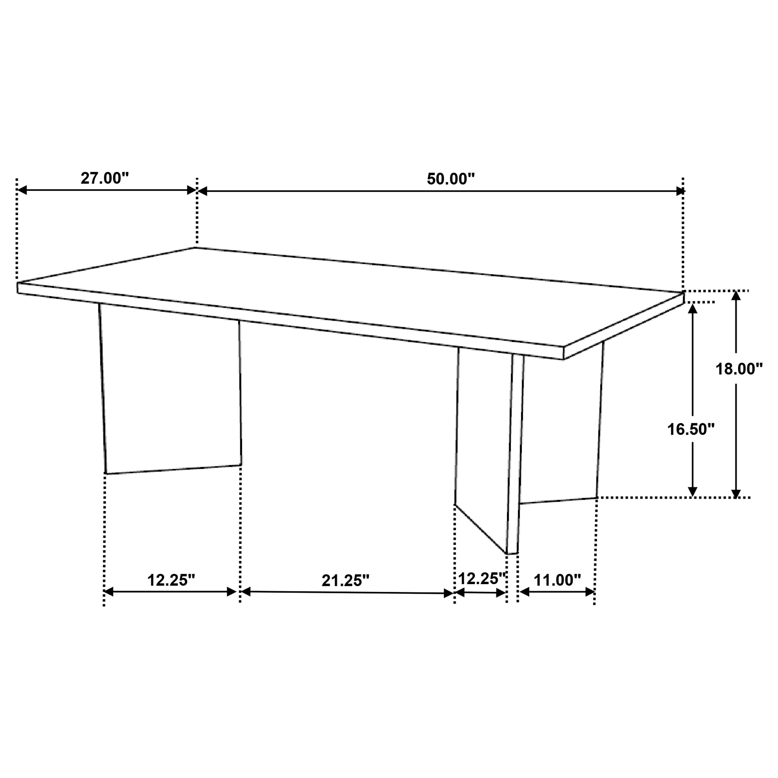 Andando Rectangular Solid Mango Wood Coffee Table - Image 8
