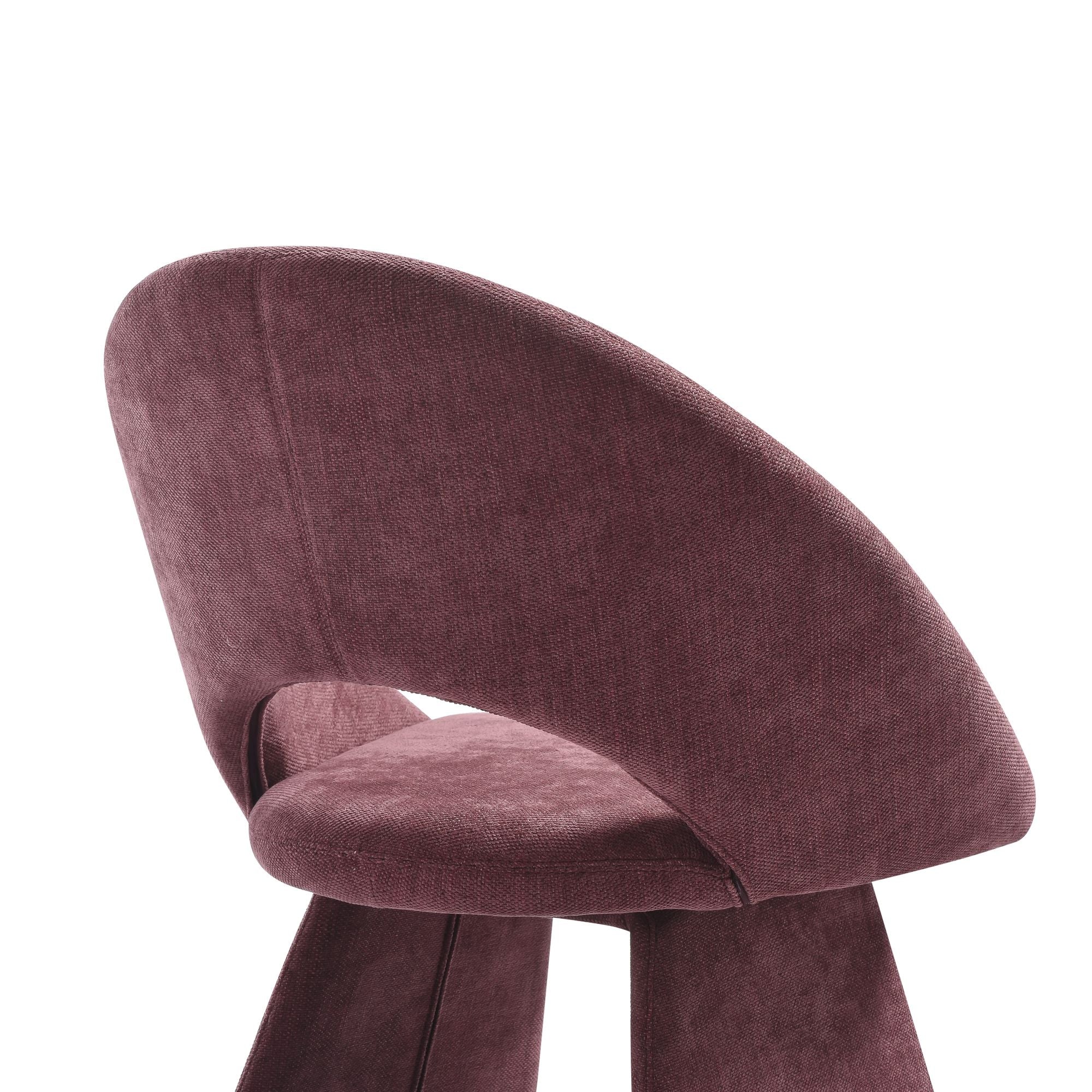 Angelina - Modern Curved Back Upholstered Dining Chair - Image 8