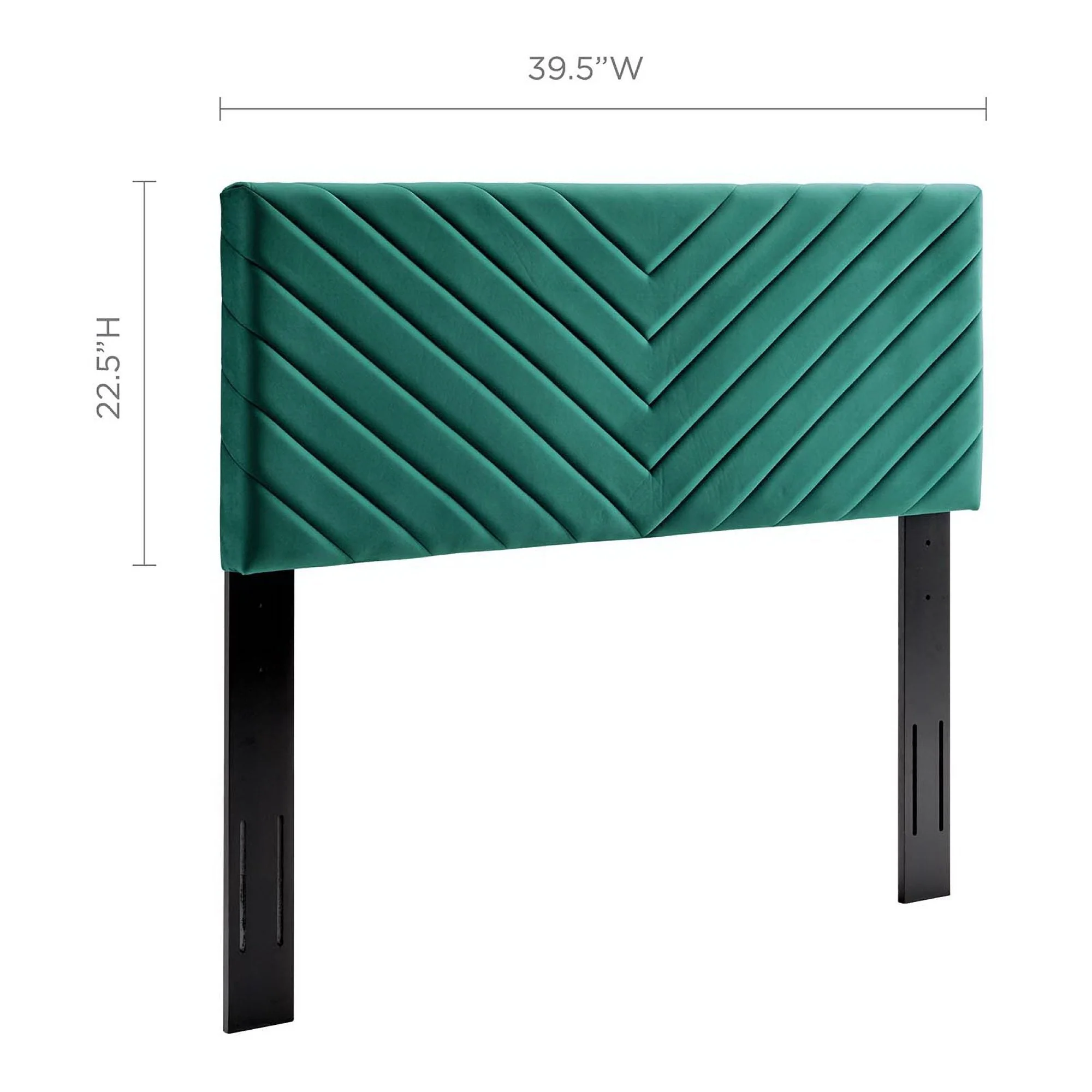 Angular Channel Tufted Performance Velvet Headboard - Image 3