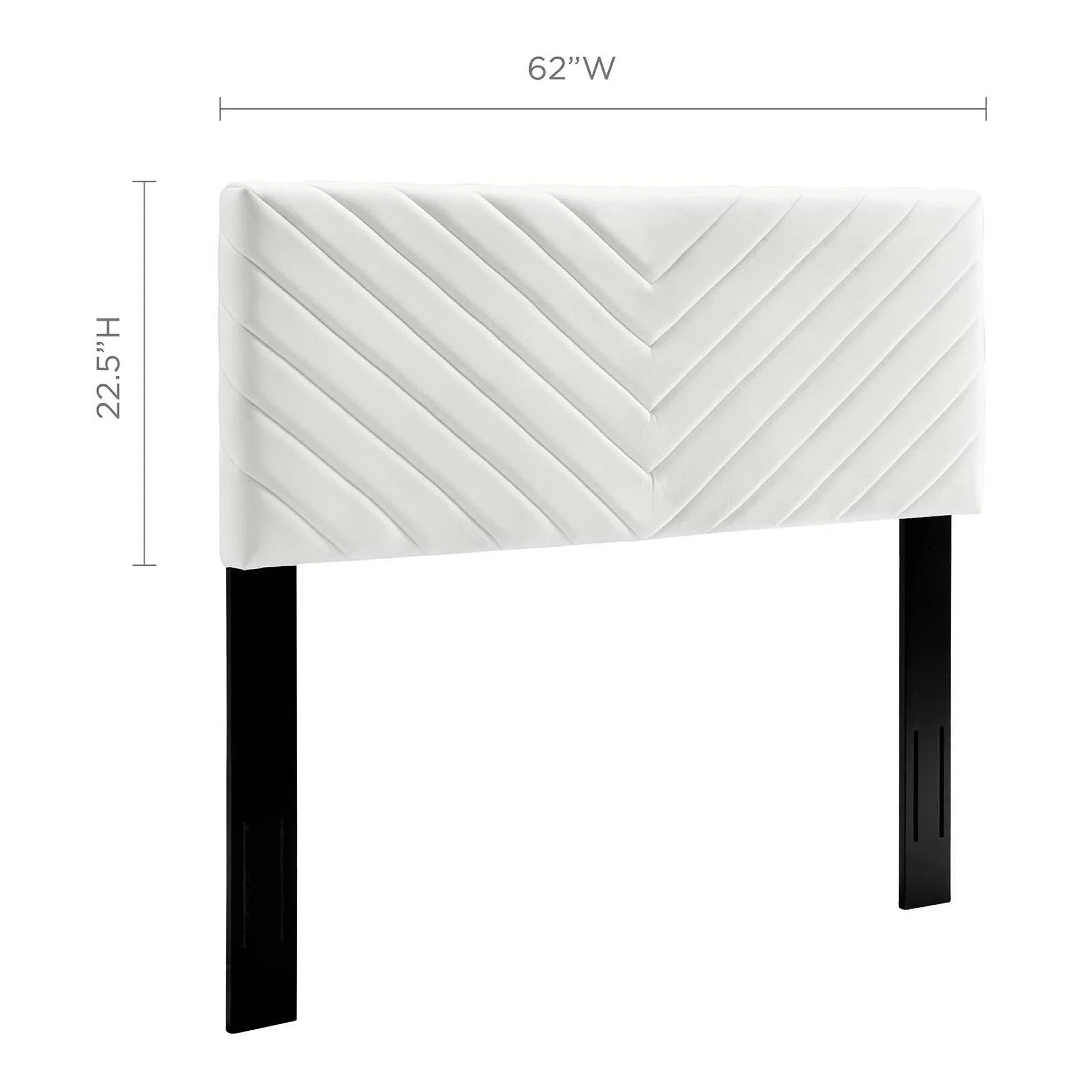 Angular Channel Tufted Performance Velvet Headboard - Image 30