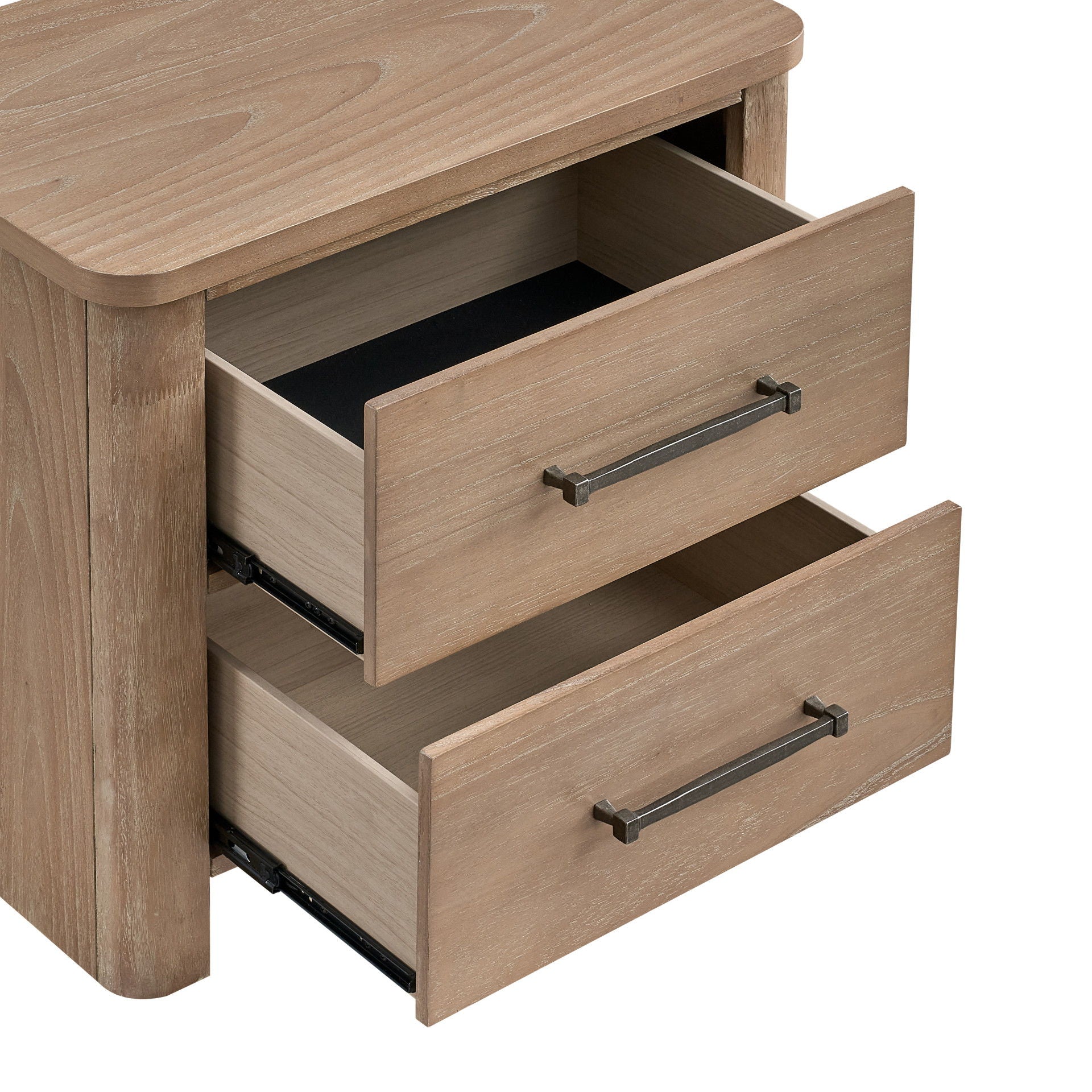 Anika - 2 Drawer Nightstand - Natural / Brown - Image 4