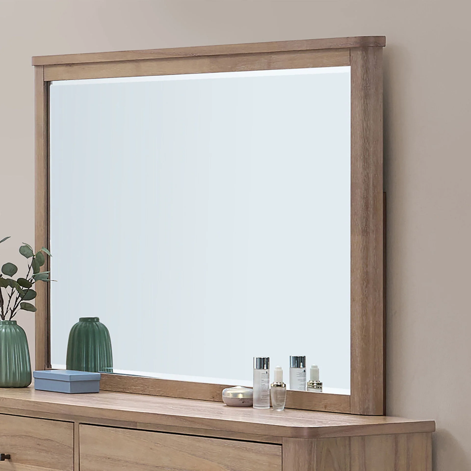 Anika - Mirror - Natural / Brown - Image 4