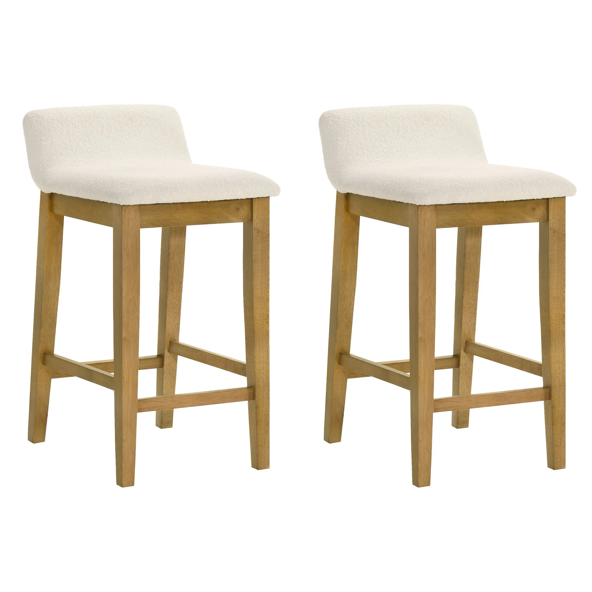 Annikah - Modern Transitional Wood Counter Height Kitchen Bar Stool - Image 2