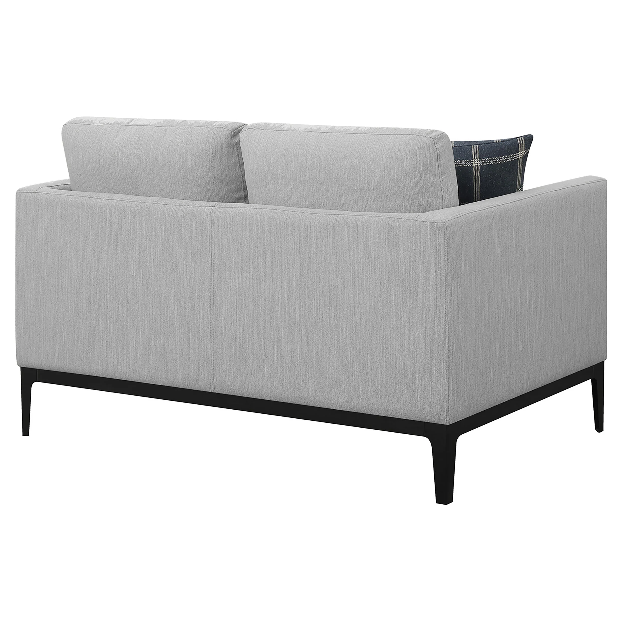 Apperson Upholstered Track Arm Loveseat Light Grey - Image 7