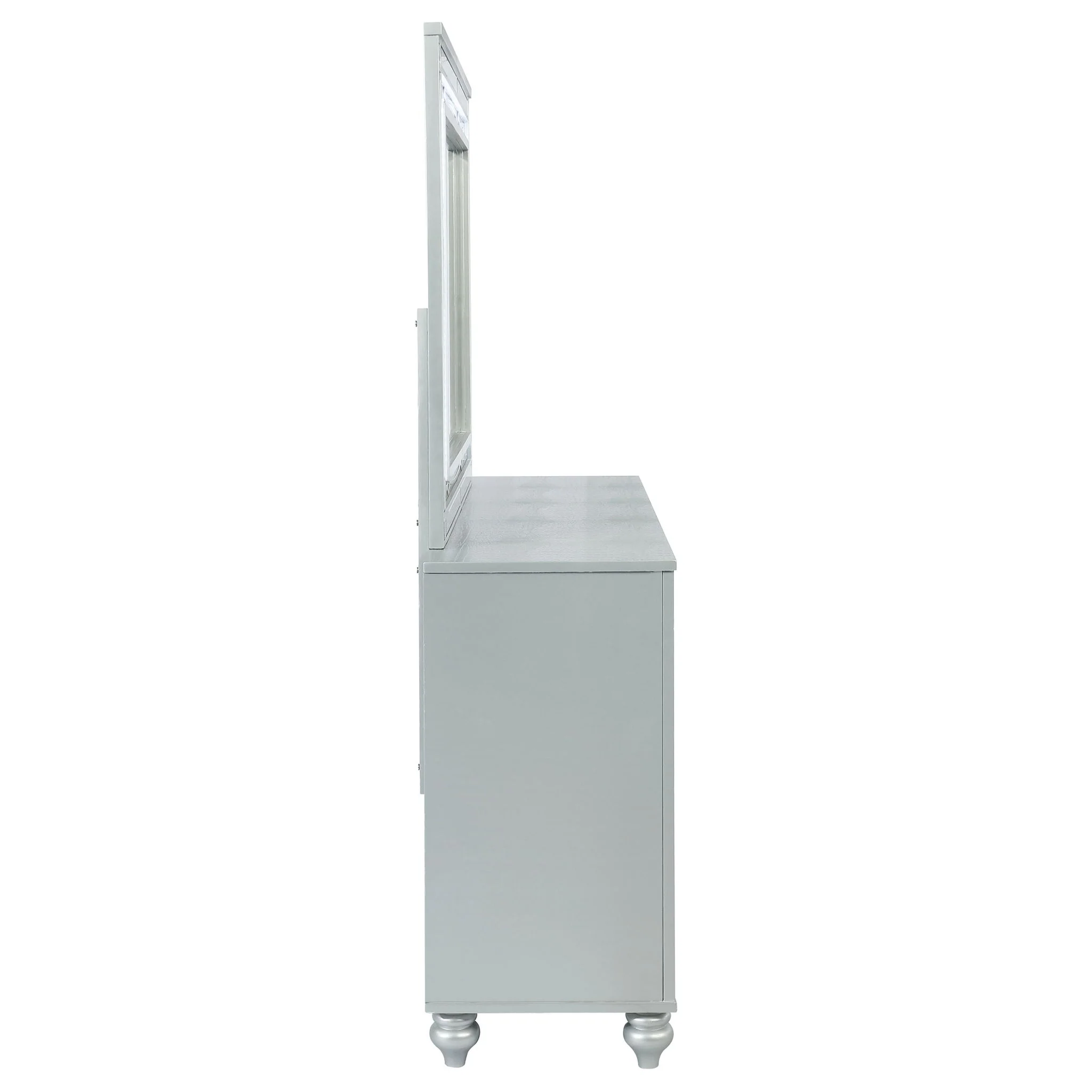 Arabesque - 6 Drawer Dresser With Mirror - Silver - Image 3
