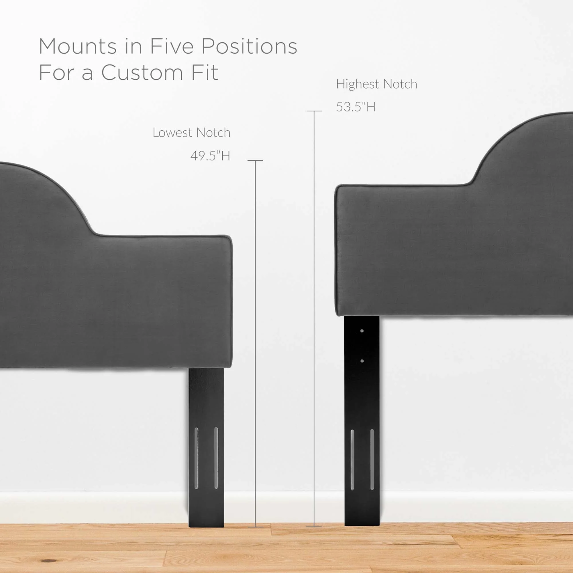 Arched Performance Velvet Upholstered Headboard - Image 27