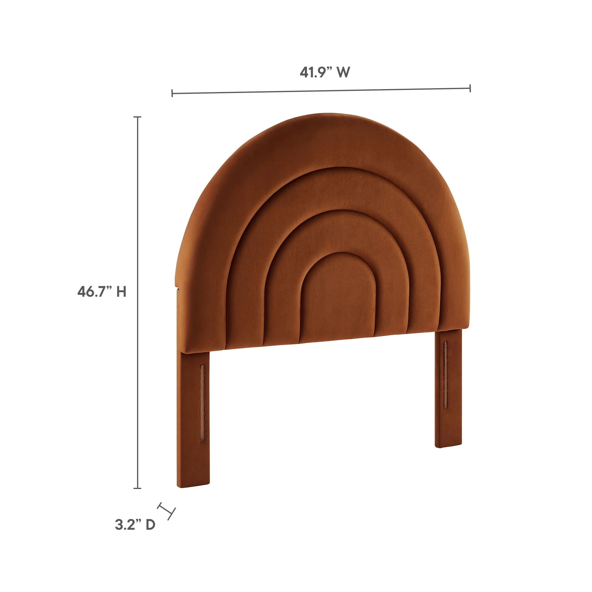 Arched Performance Velvet Upholstered Headboard - Image 23