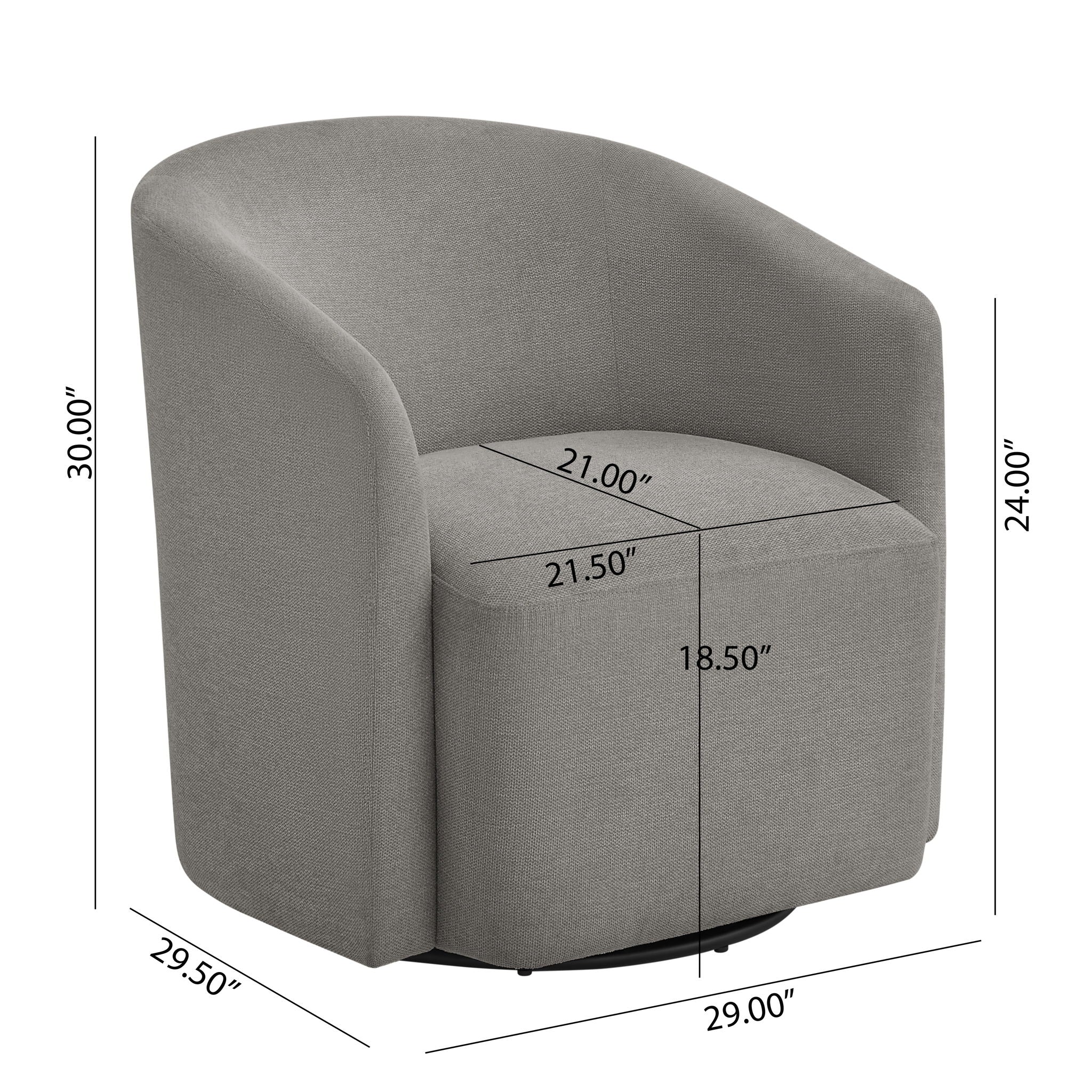Ardena - Modern Swivel Barrel Chair - Image 48
