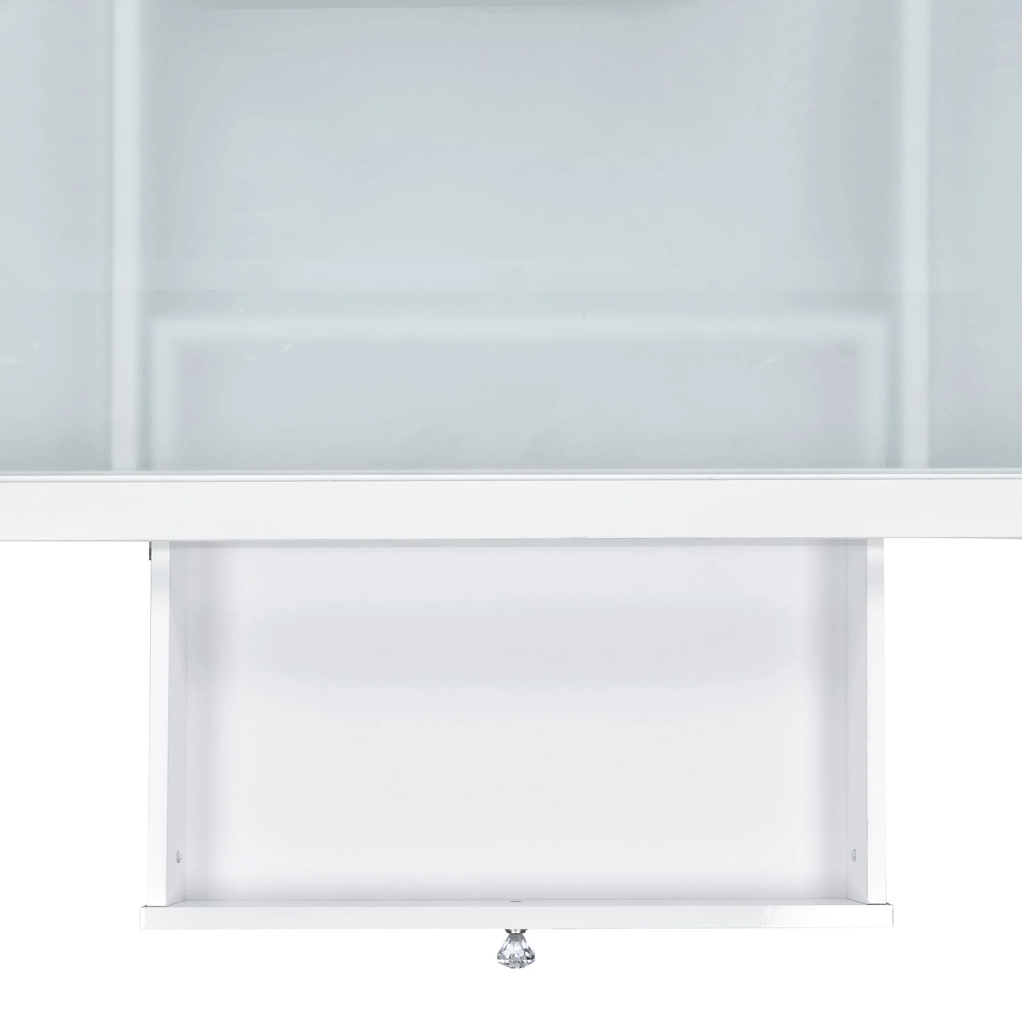 Ariana - Complete Vanity With Lightbulbs - Glossy White - Image 7