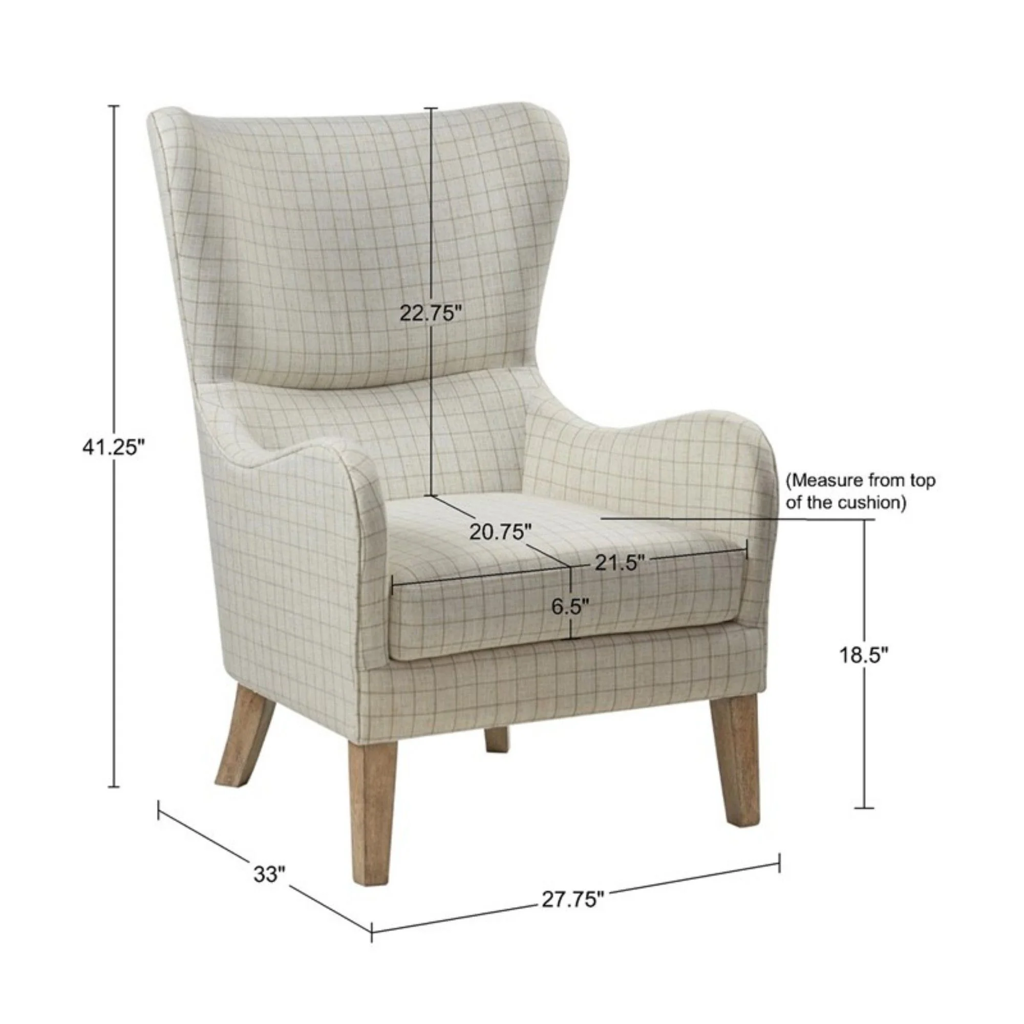 Arianna - Swoop Wing Chair - Image 12