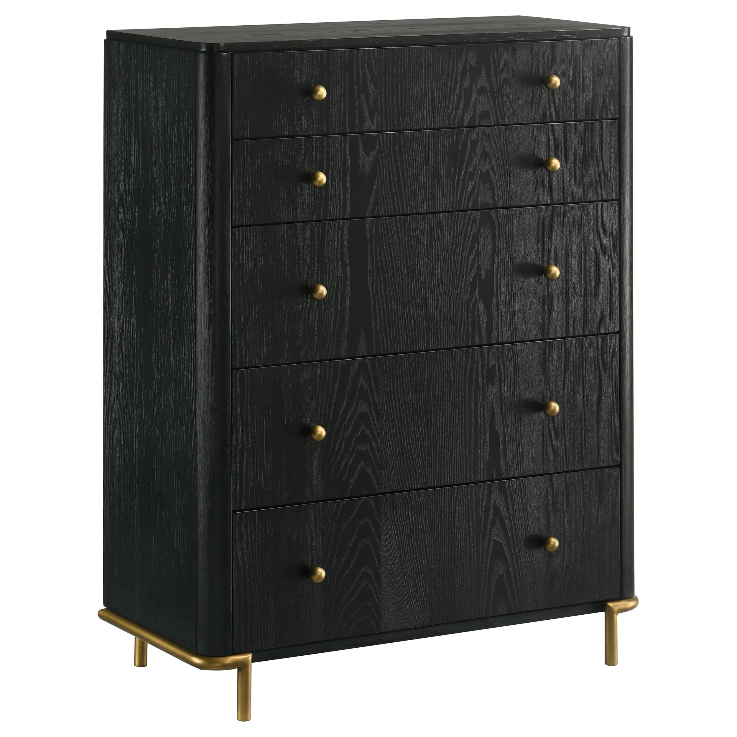 Arini 5-Drawer Bedroom Chest - Black