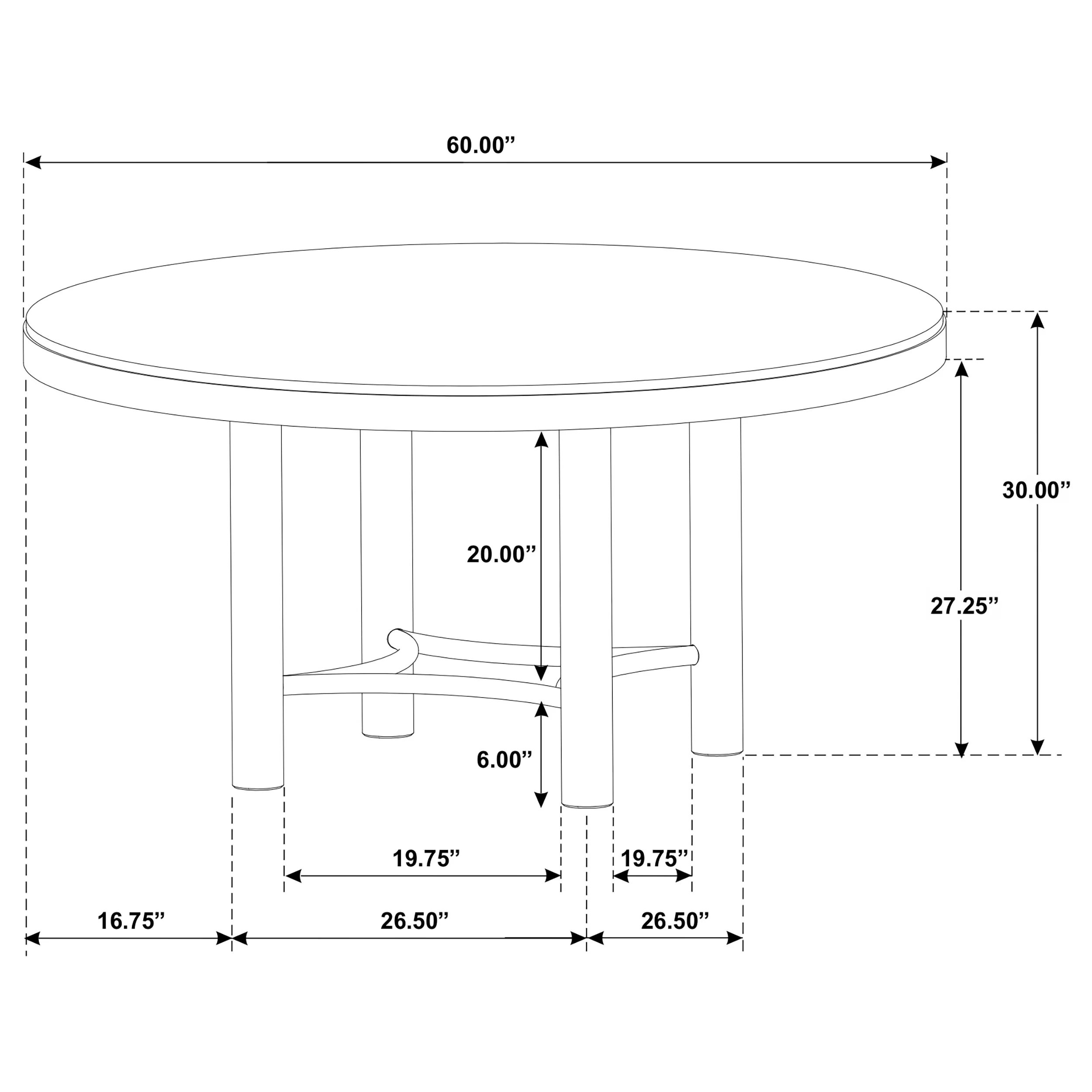 Arini 5-Piece Round Dining Set - Sand Wash - Image 11