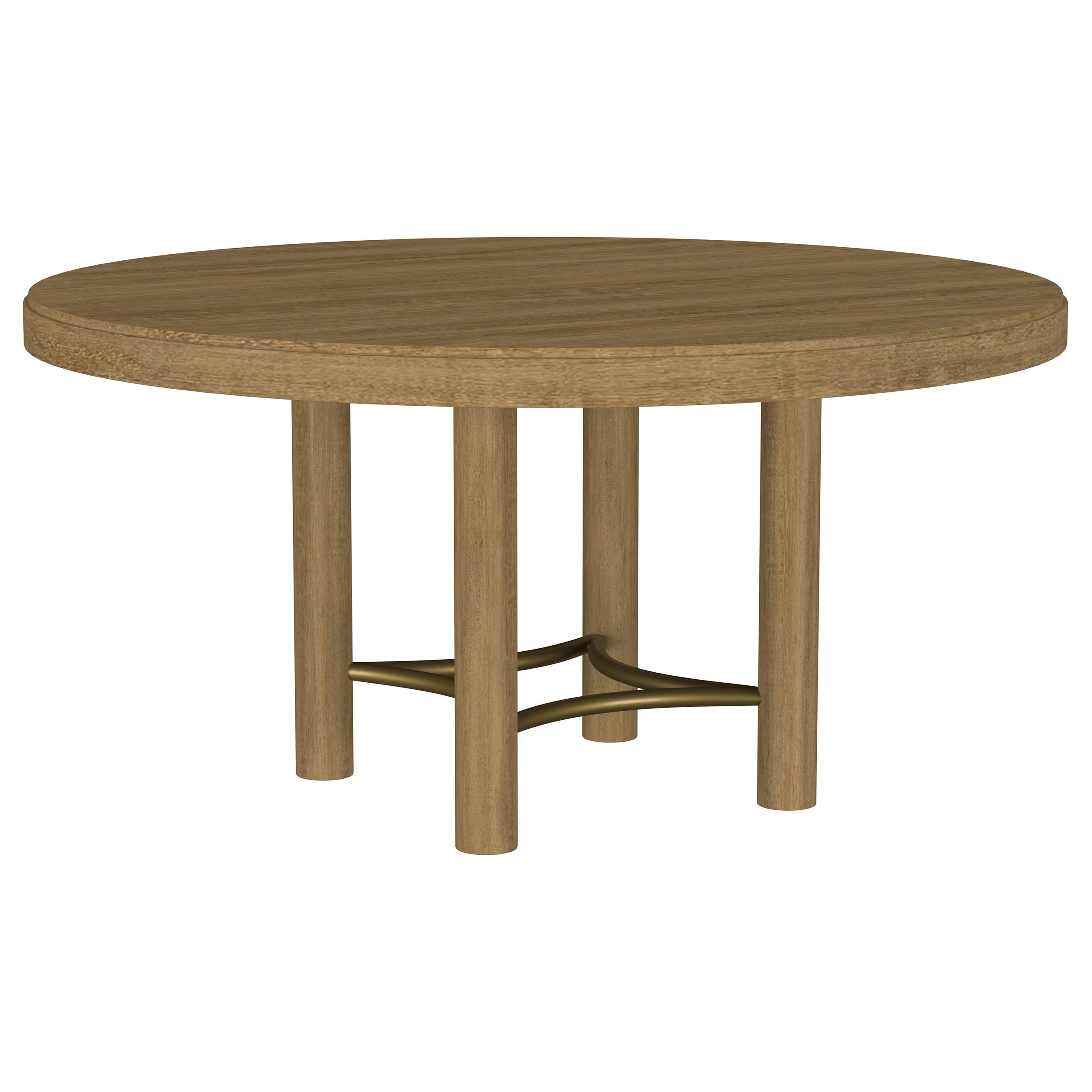 Arini 7-Piece Round Dining Table Set Sand Wash and Black - Image 3