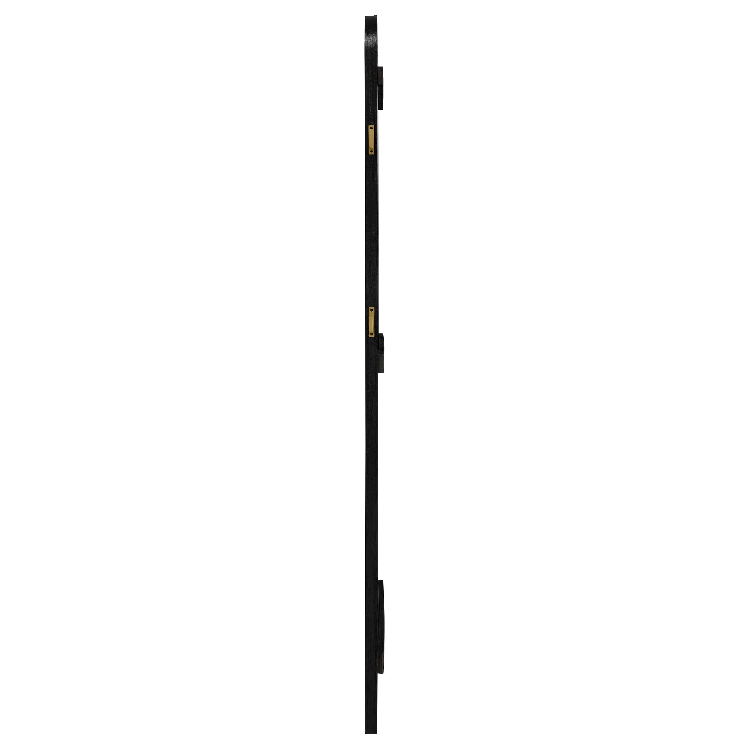 Arini Cane Weave Full Length Standing Floor Mirror in Black - Image 9