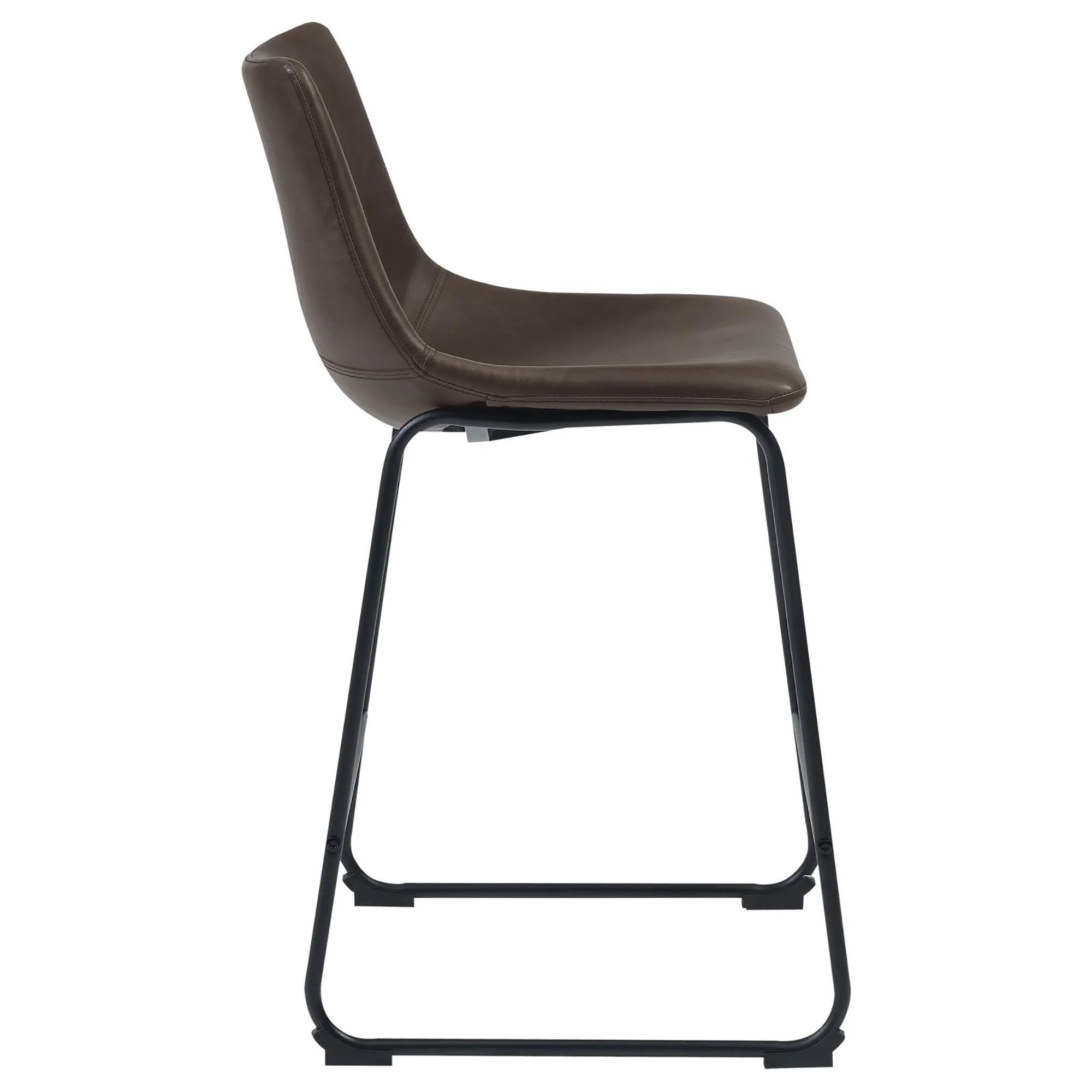 Armless Counter Height Stools (Set of 2) - Brown - Image 8