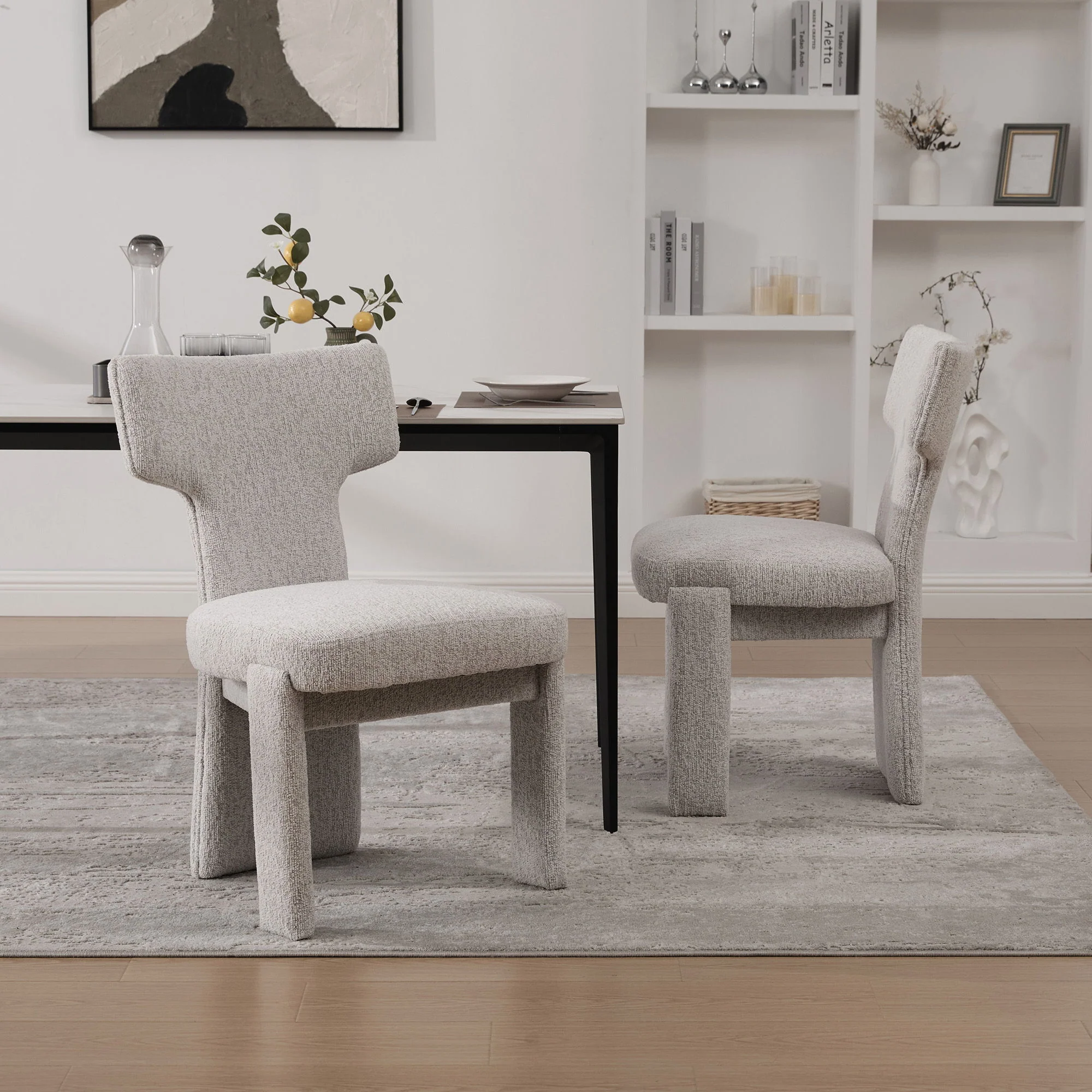 Armless Curved Back Accent Chairs - Image 30